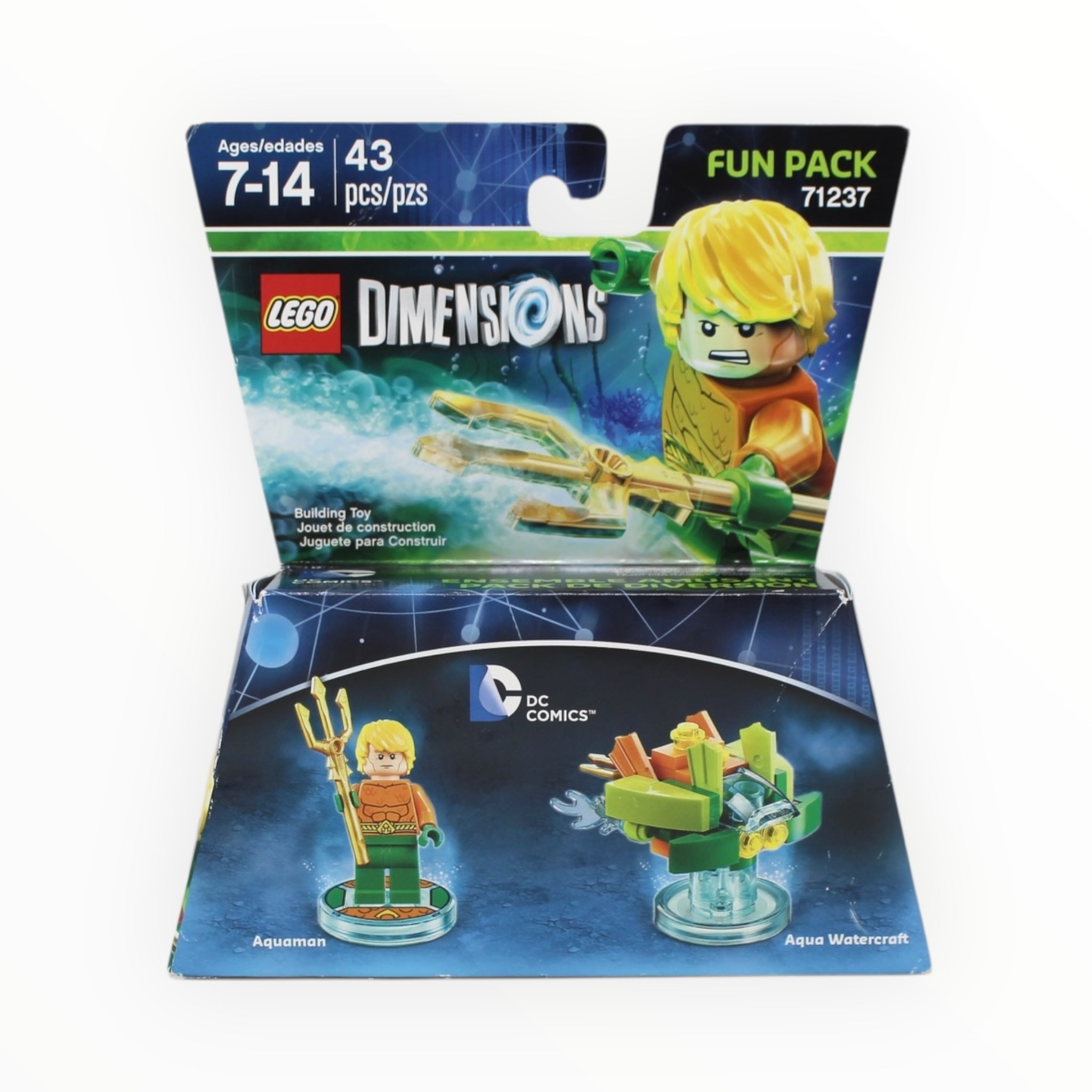 Retired Set 71237 Dimensions Fun Pack - Aquaman and Aqua Watercraft