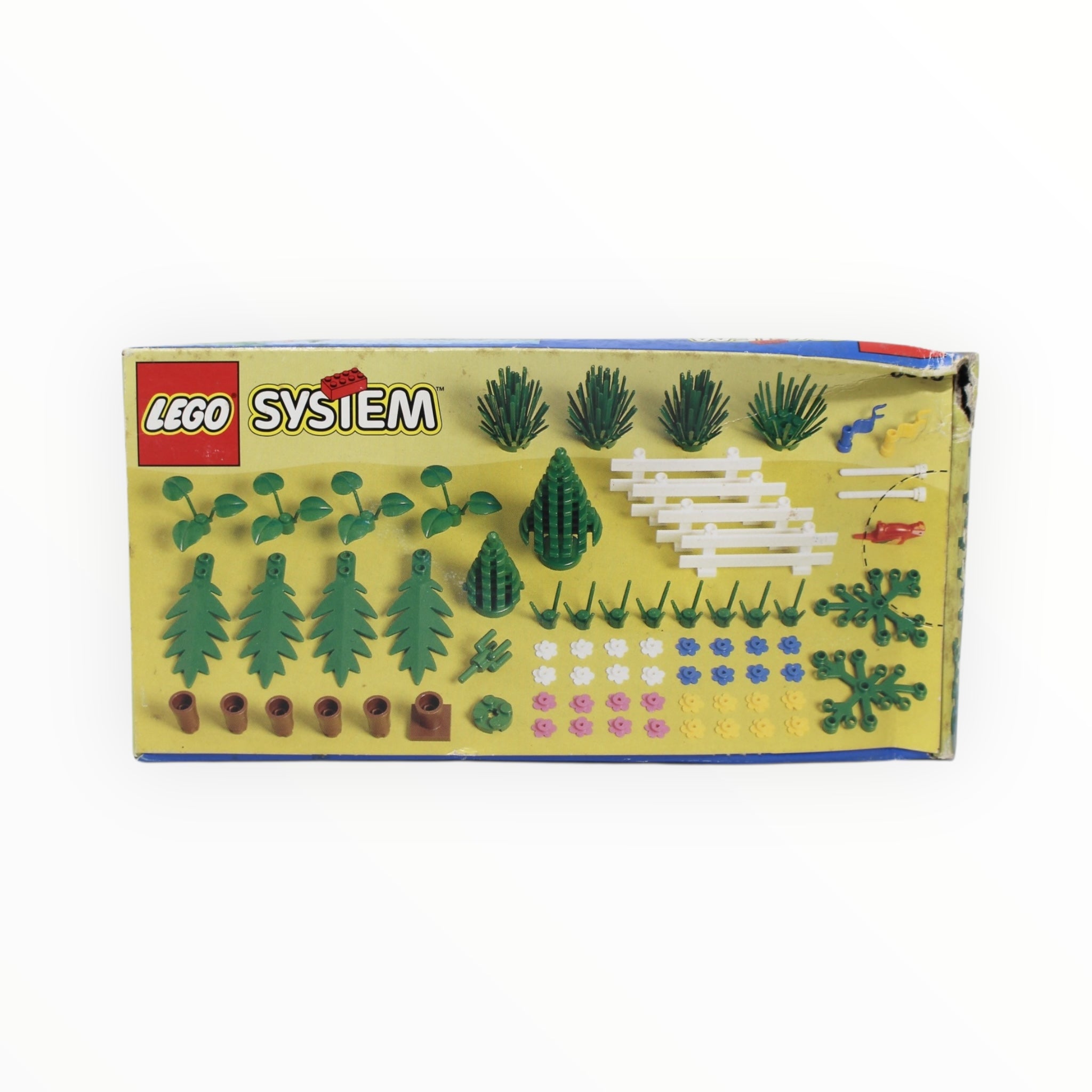 Retired Set 6318 System Flowers, Trees, and Fences (damaged box)