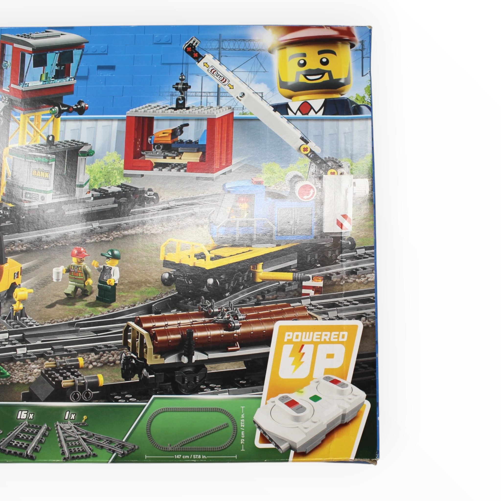 Retired Set 60198 City Cargo Train (2018, slight box damage)
