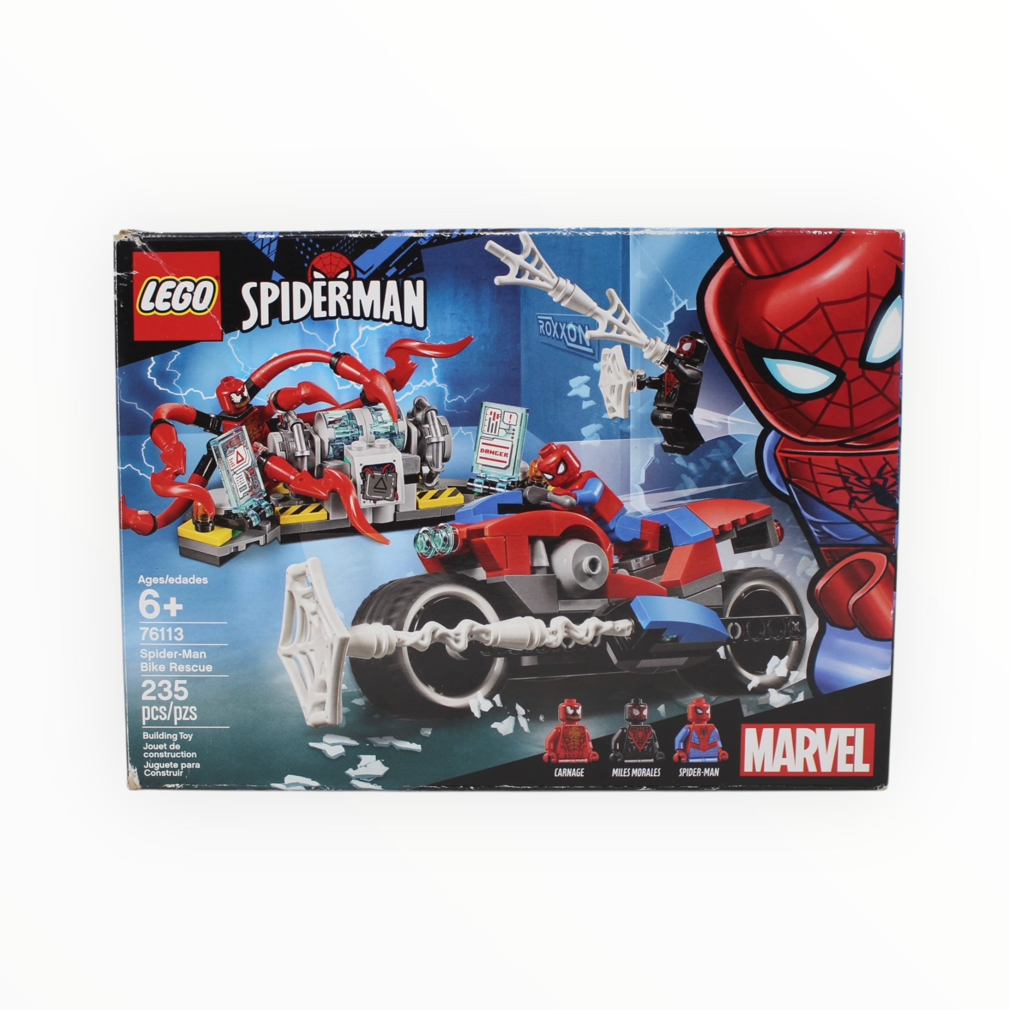 Certified Used Set 76113 Marvel Spider-Man Bike Rescue