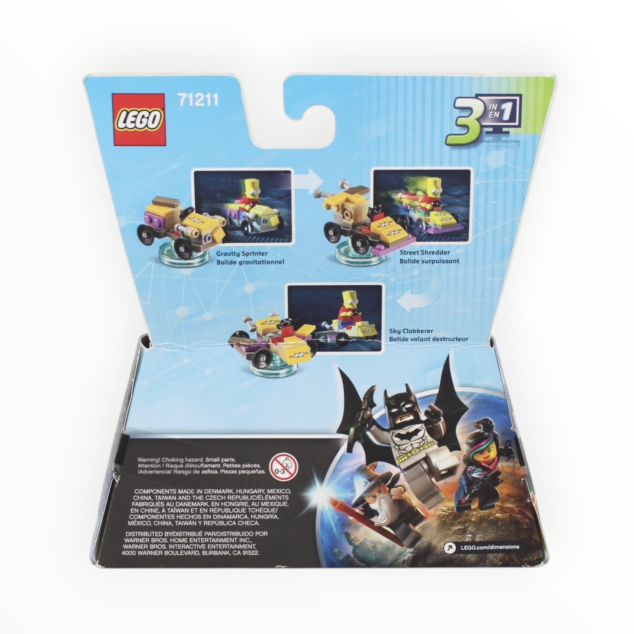 Retired Set 71211 Dimensions The Simpsons Bart and Gravity Sprinter (damaged box)