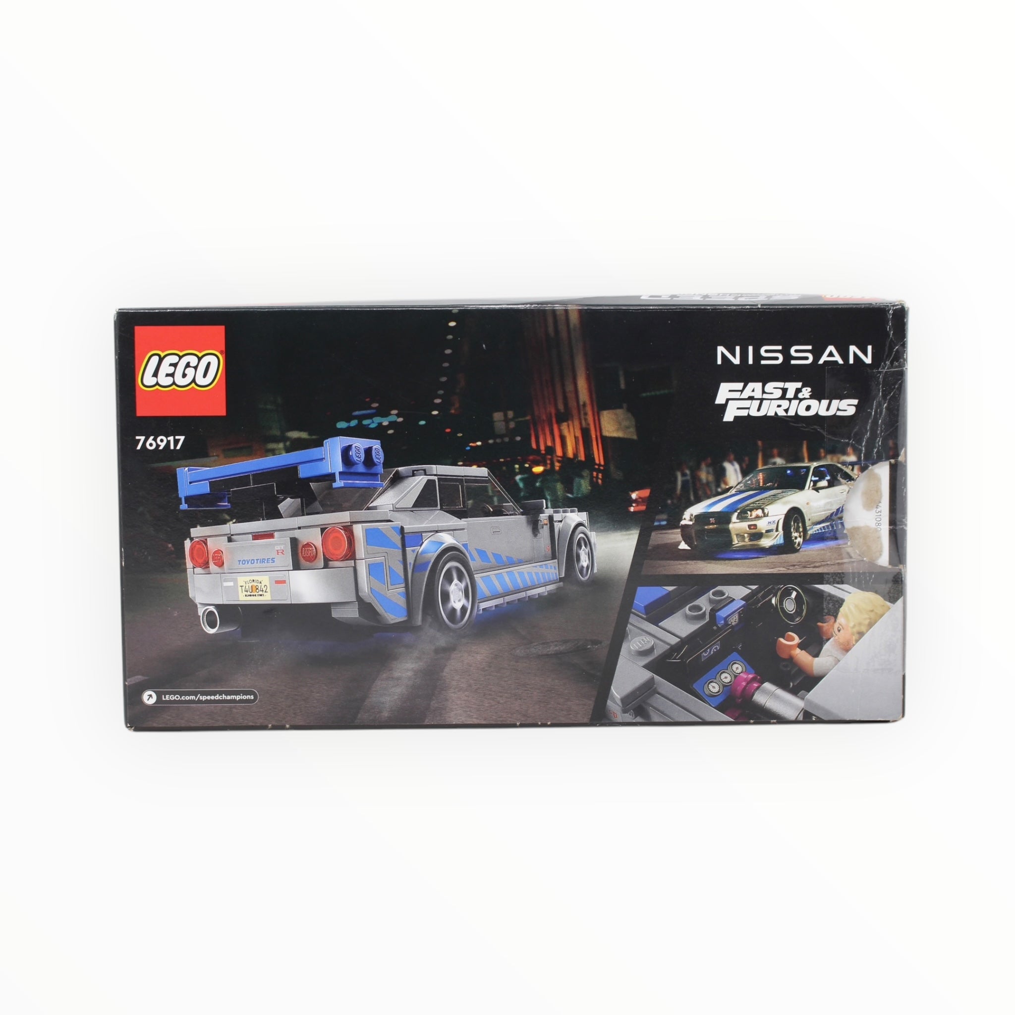 Certified Used Set 76917 Speed Champions 2 Fast 2 Furious Nissan Skyline GT-R (R34, sealed bags)