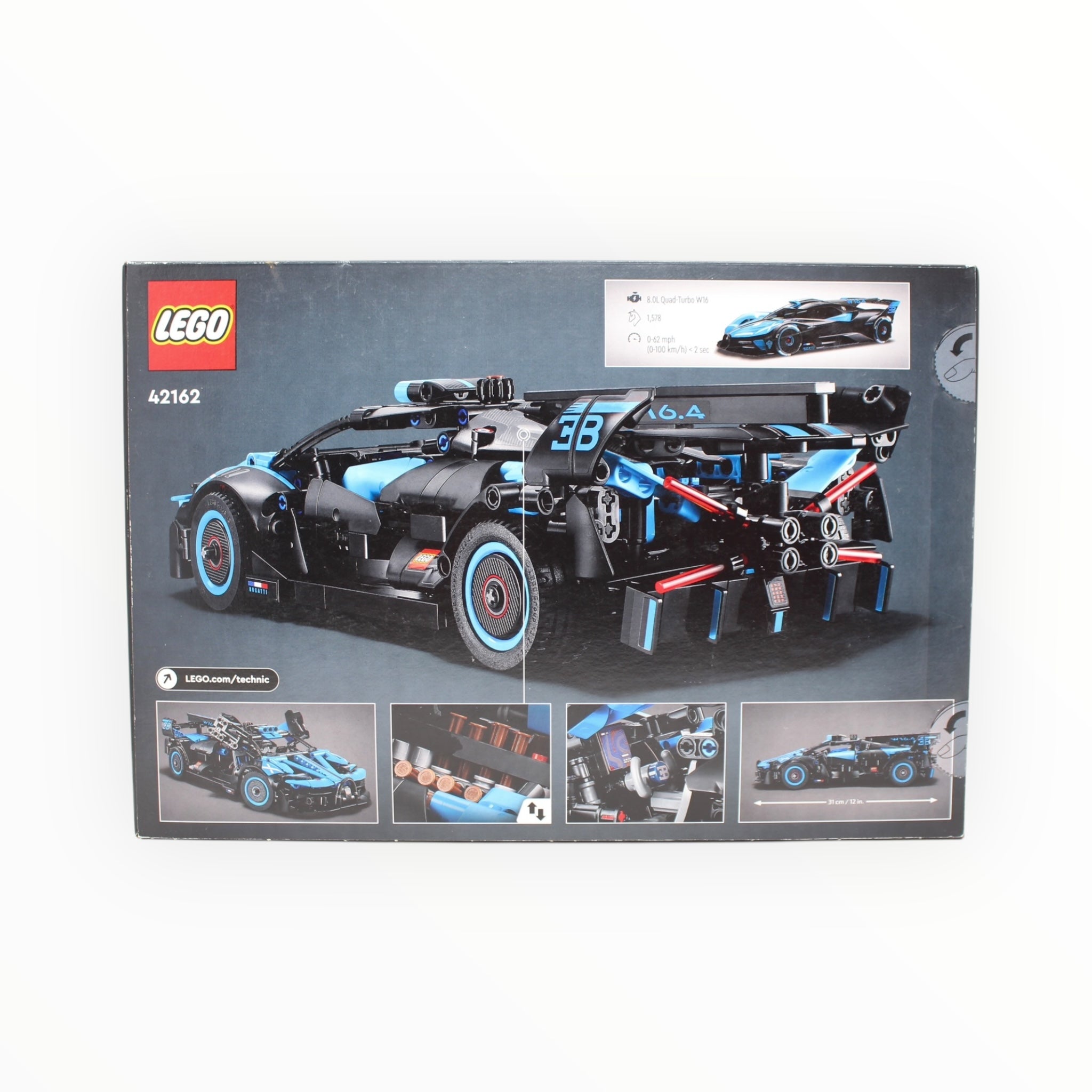 Retired Set 42162 Technic Bugatti Bolide Agile Blue