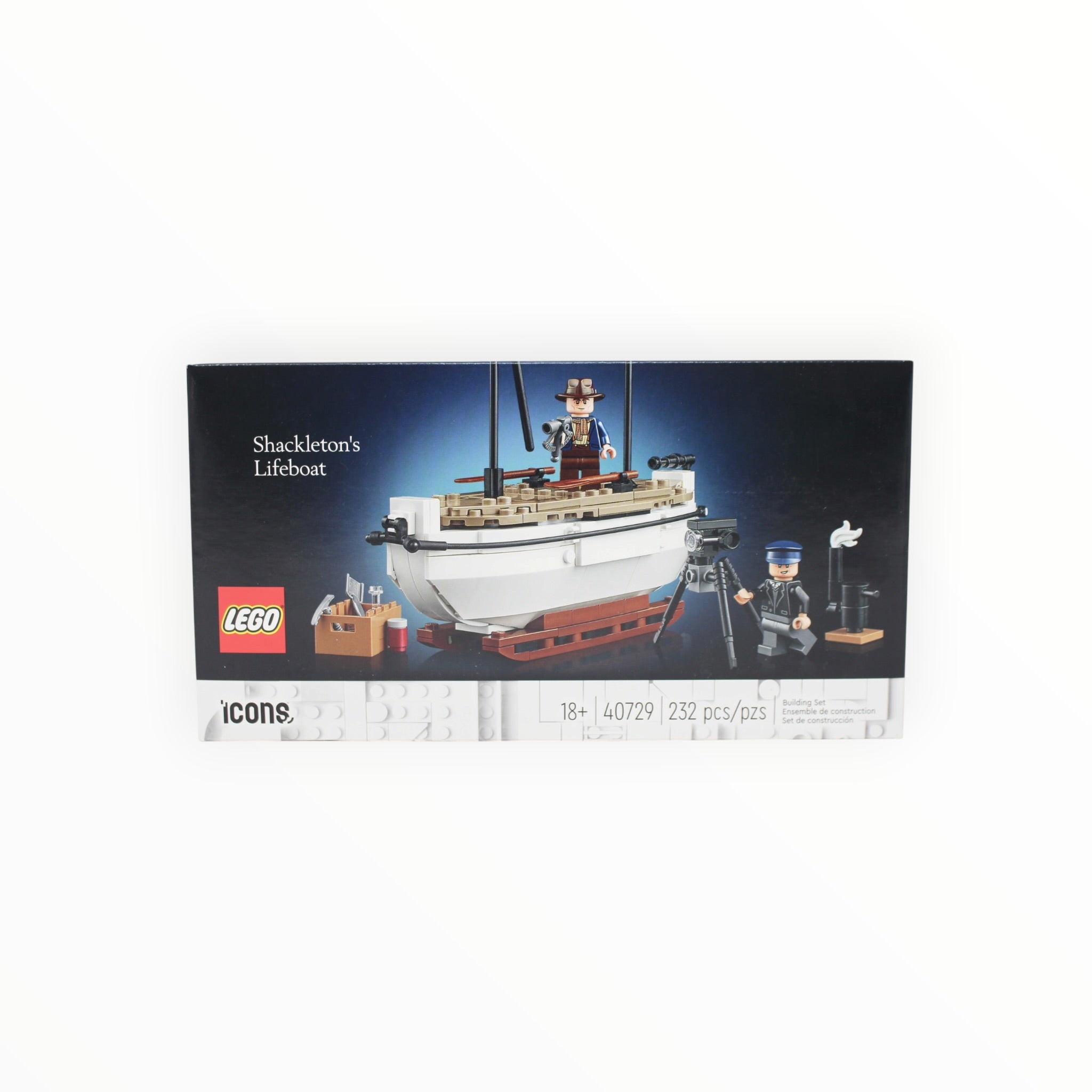 Retired Set 40729 Icons Shackleton’s Lifeboat