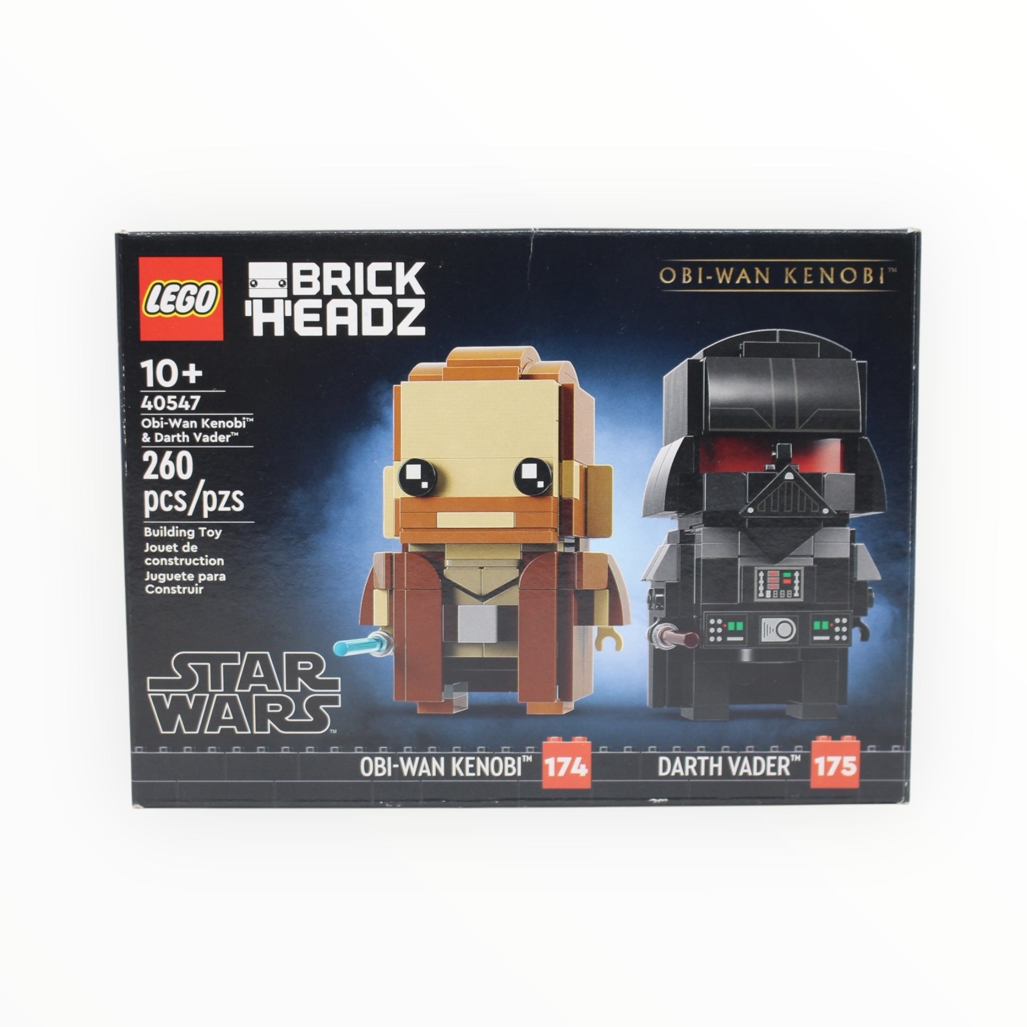 Certified Used Set 40547 Star Wars BrickHeadz Obi-Wan Kenobi & Darth Vader