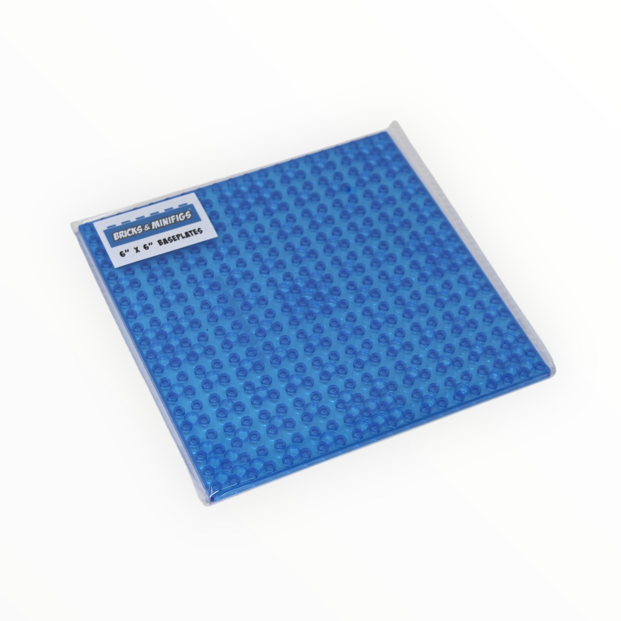 Pacific プレート ブル― 6 ピース BAM Baseplate 6x6 - Transparent Blue