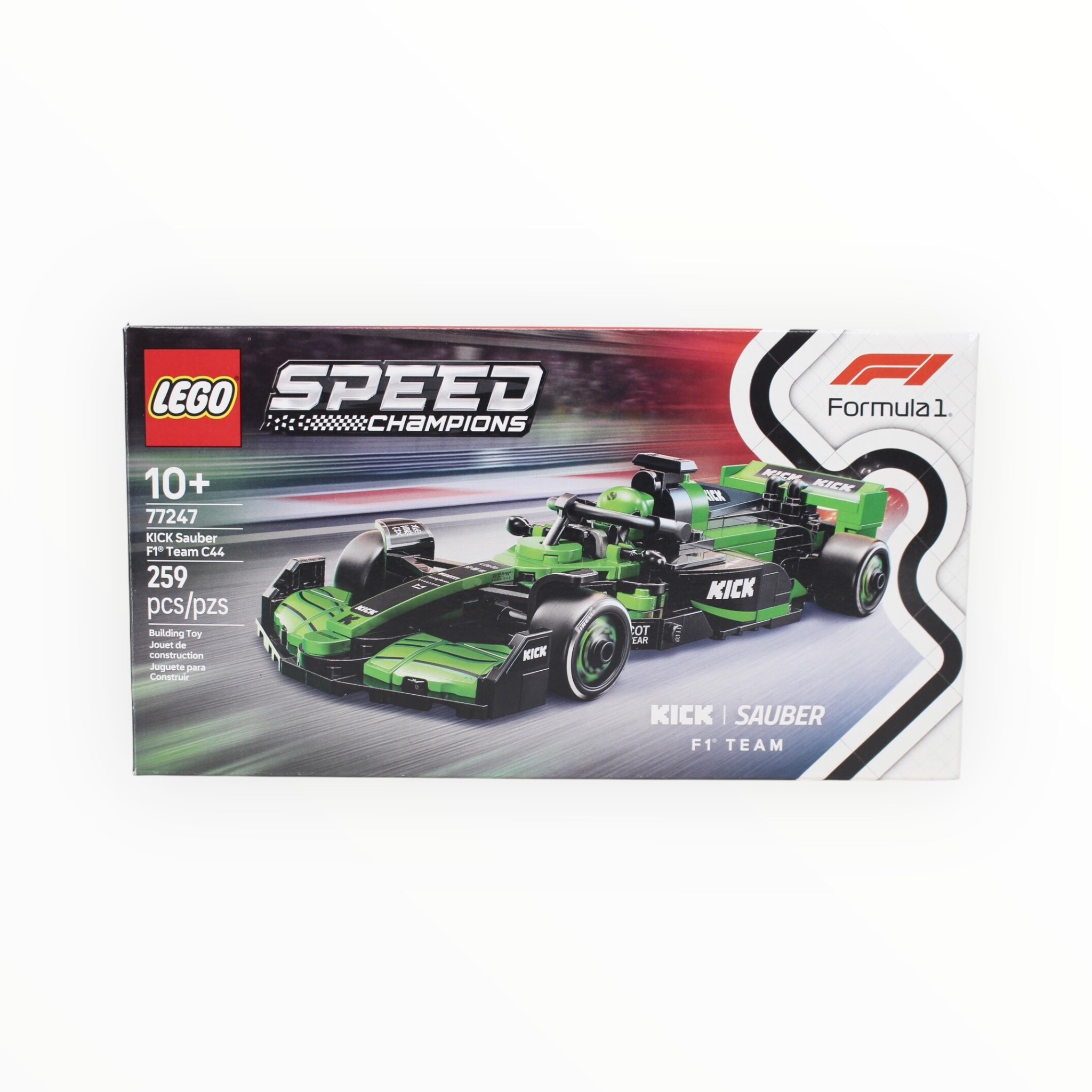 Certified Used Set 77247 Speed Champions KICK Sauber F1 Team C44