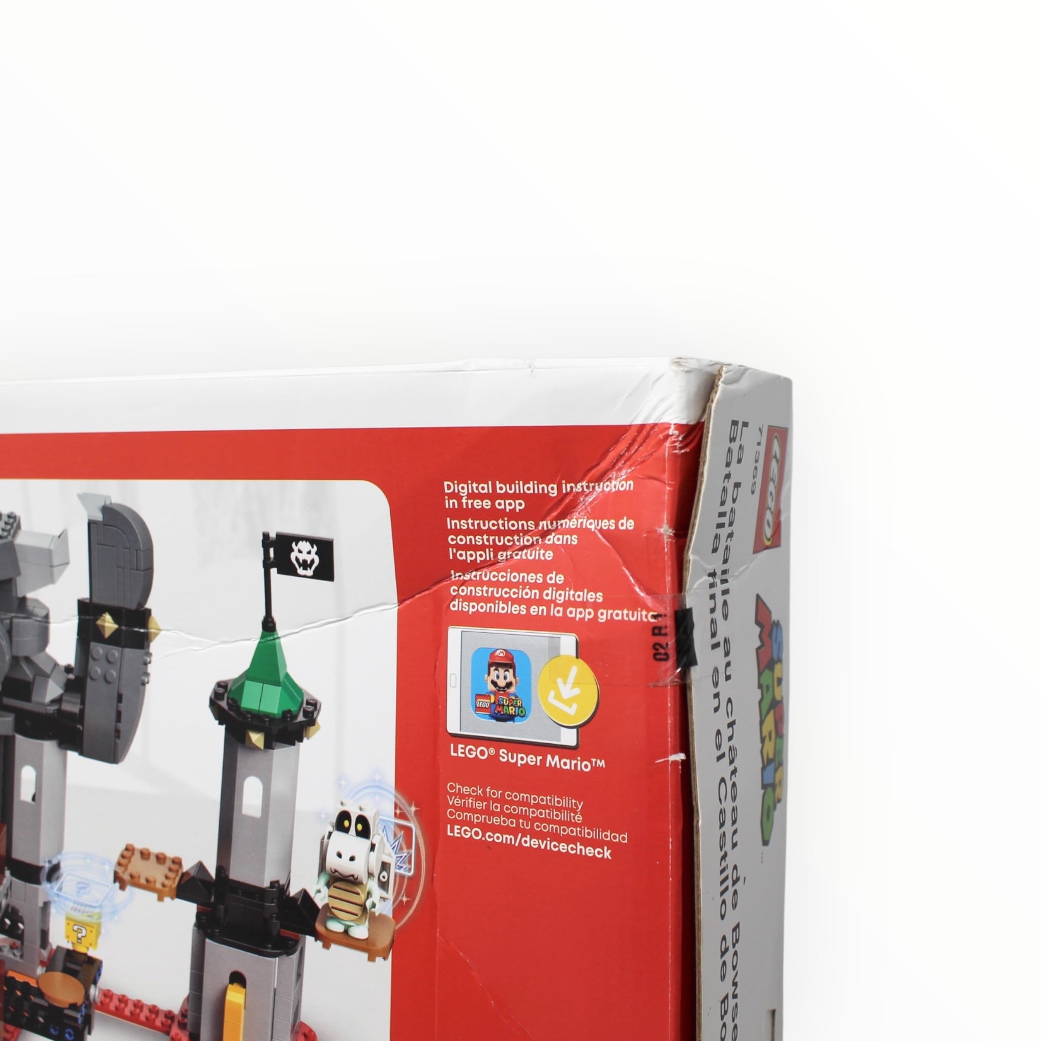 Retired Set 71369 Super Mario Bowser’s Castle Boss Battle Expansion Set (damaged box)