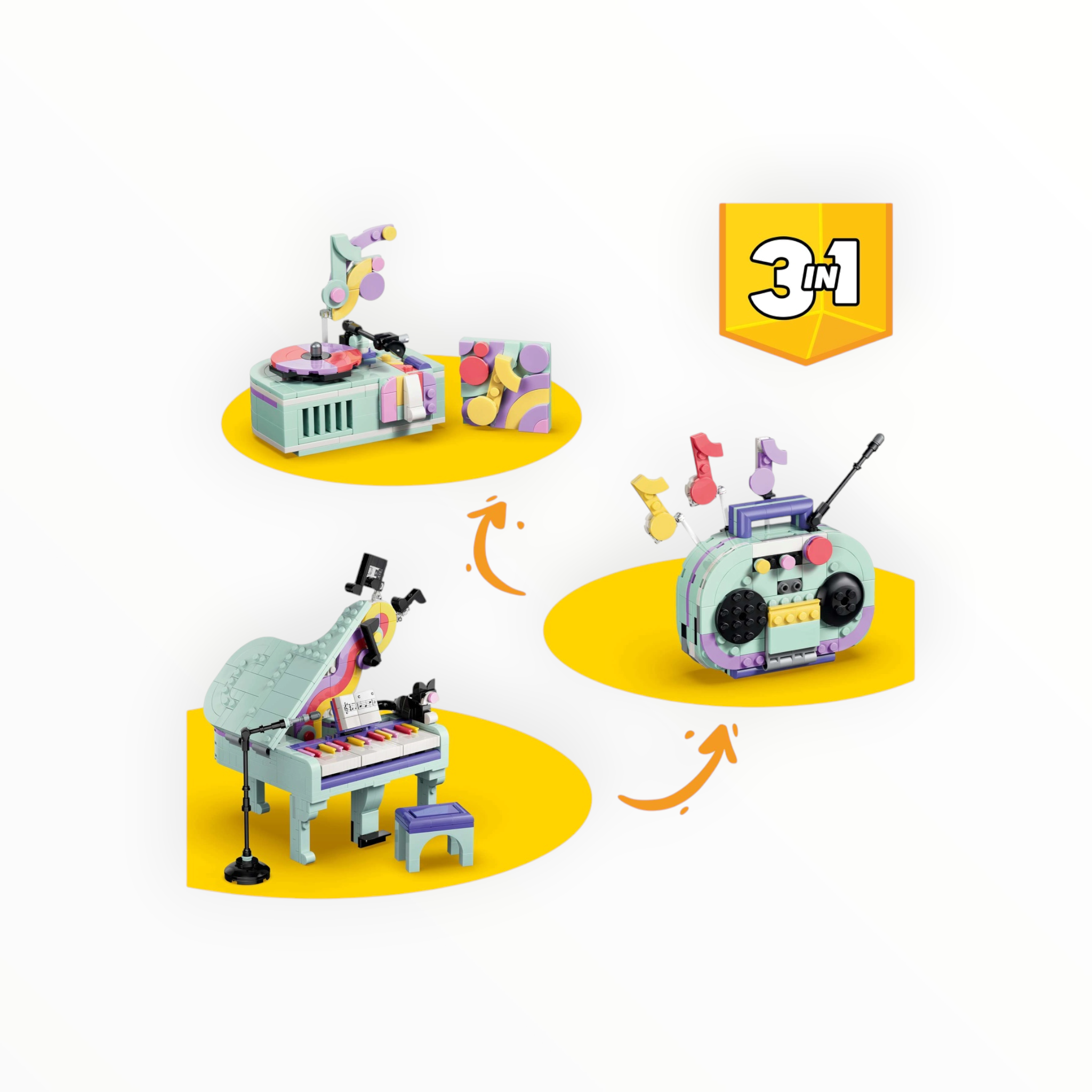 31392 Creator Music Decor Piano with Cat
