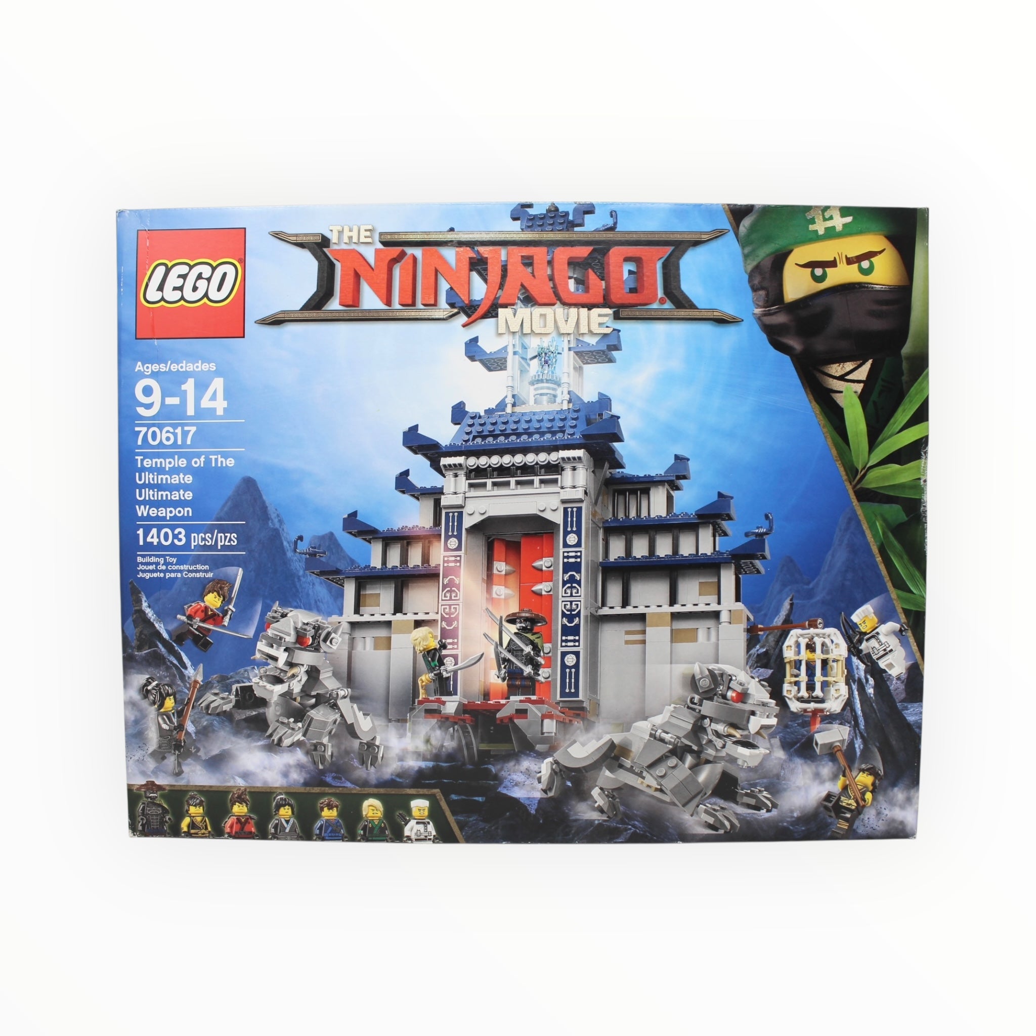 Retired Set 70617 The Ninjago Movie Temple of the Ultimate Ultimate Weapon (slightly damaged box)