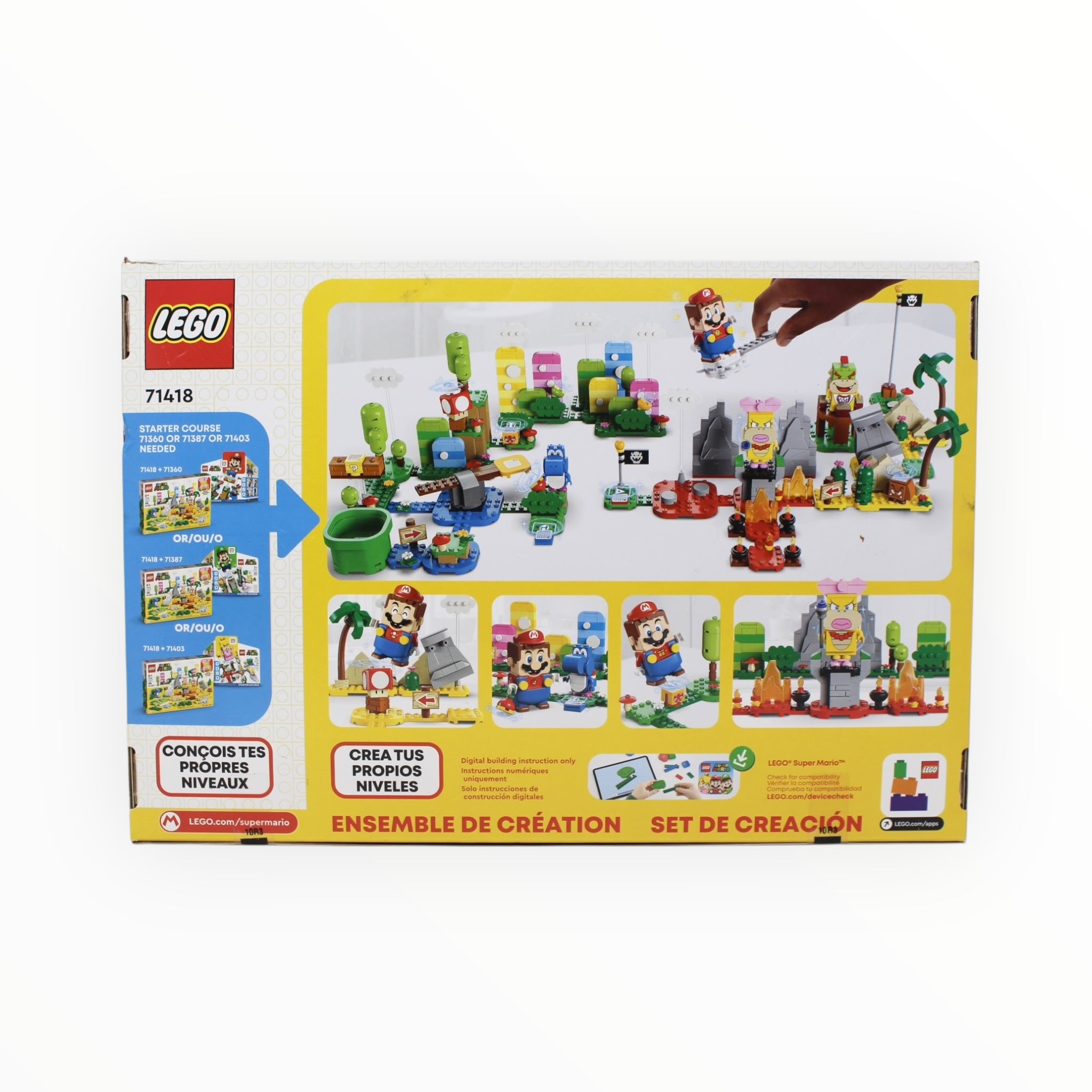 Retired Set 71418 Super Mario Creativity Toolbox - Maker Set (slight box damage)