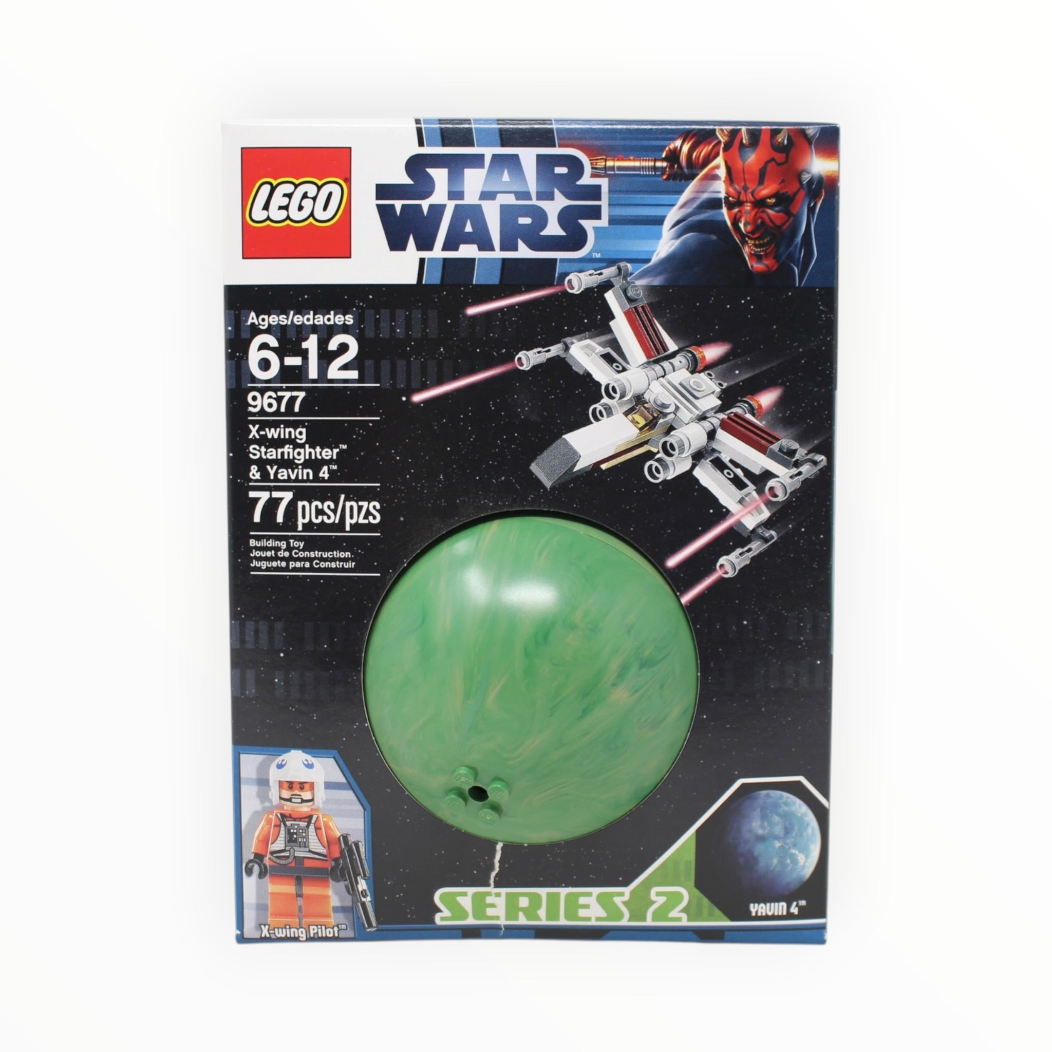 Retired Set 9677 Star Wars X-wing Starfighter & Yavin 4