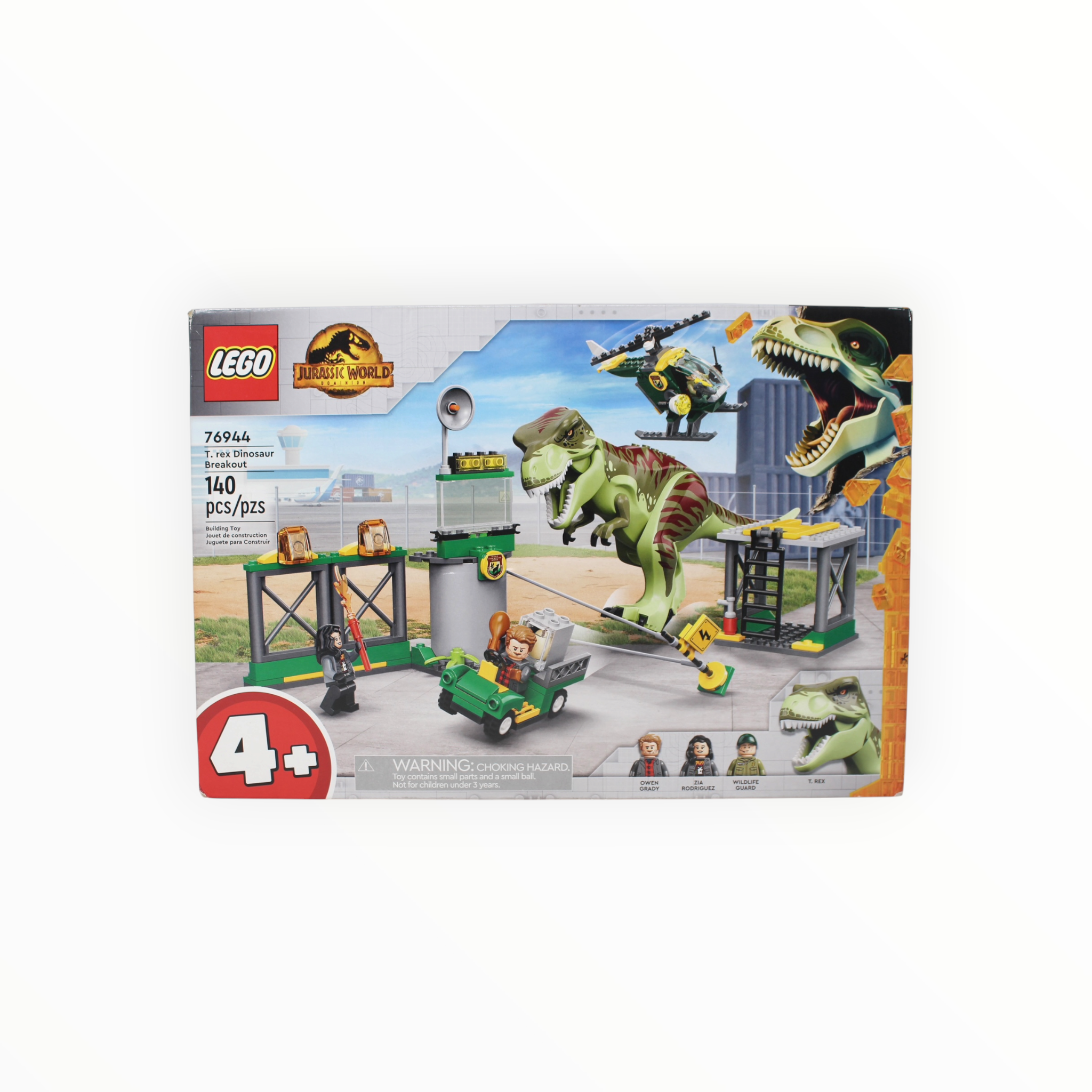 Retired Set 76944 Jurassic World T. rex Dinosaur Breakout (slight box damage)