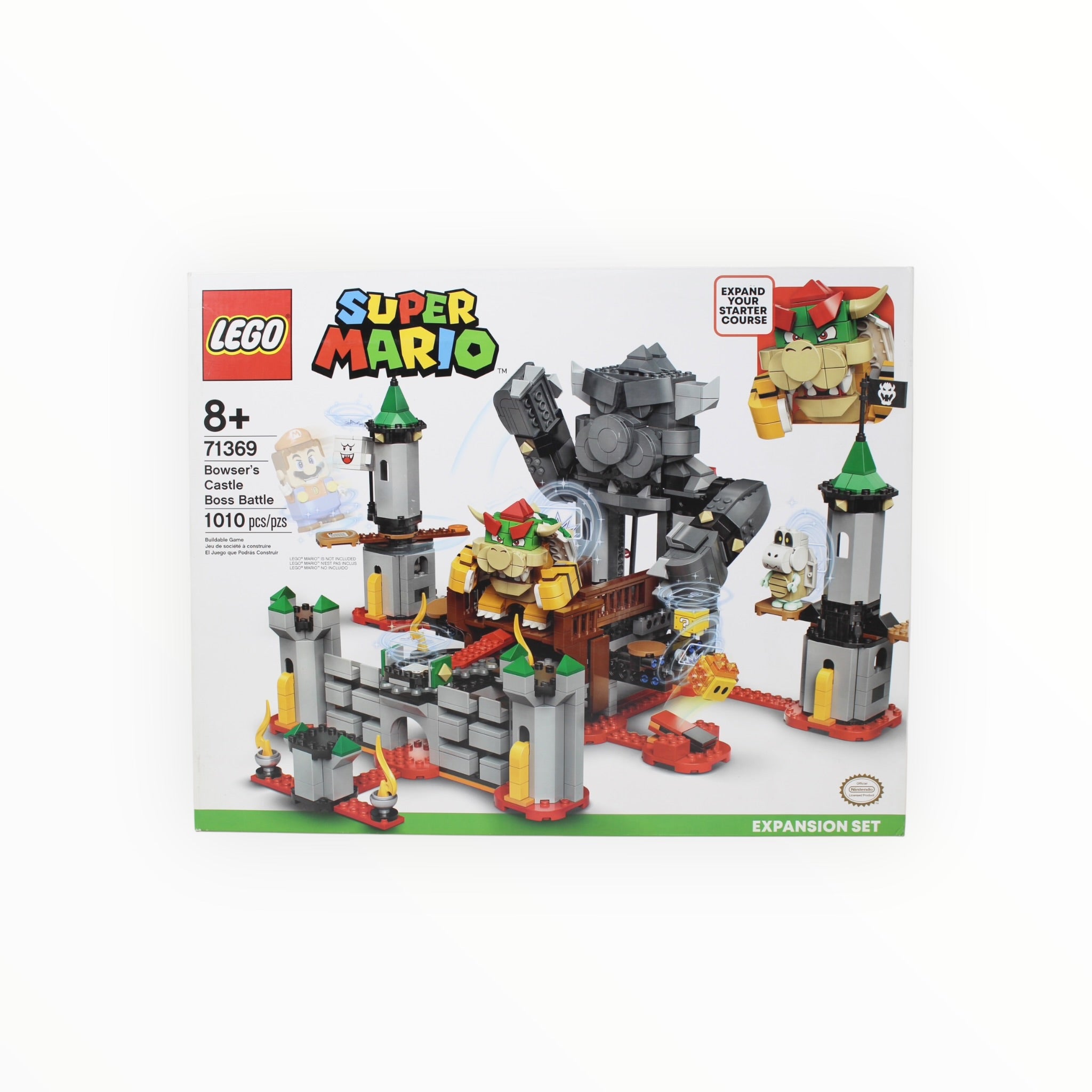 Retired Set 71369 Super Mario Bowser’s Castle Boss Battle Expansion Set (damaged box)