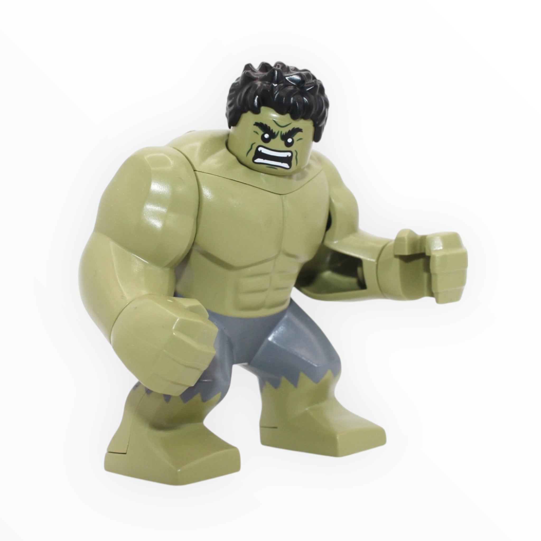 Hulk (olive green skin, dark bluish gray pants, open mouth angry, 2024)