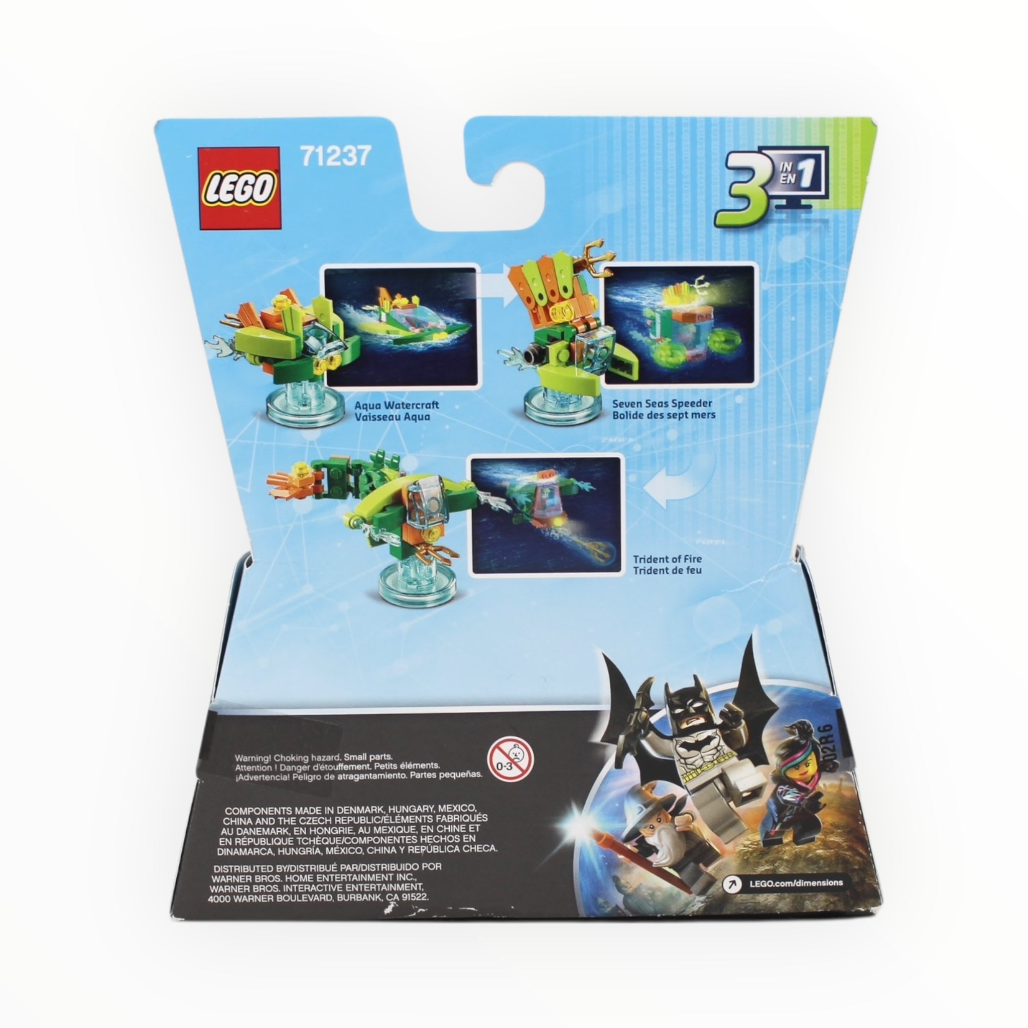 Retired Set 71237 Dimensions Fun Pack - Aquaman and Aqua Watercraft