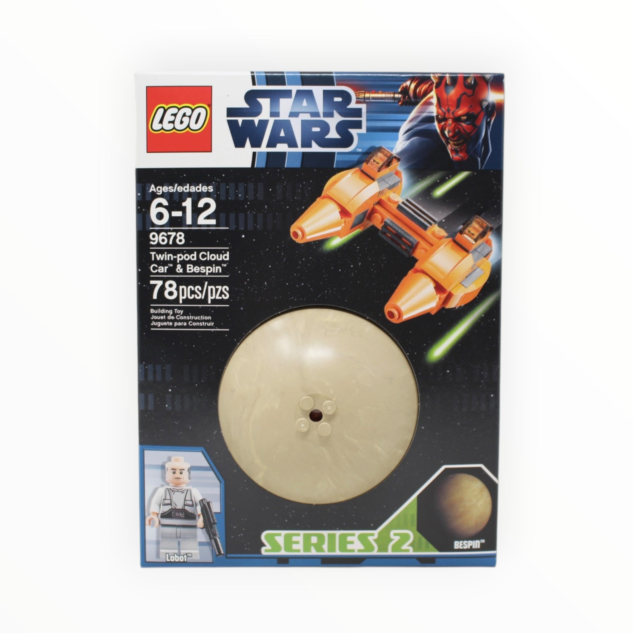 Retired Set 9678 Star Wars Twin-pod Cloud Car & Bespin