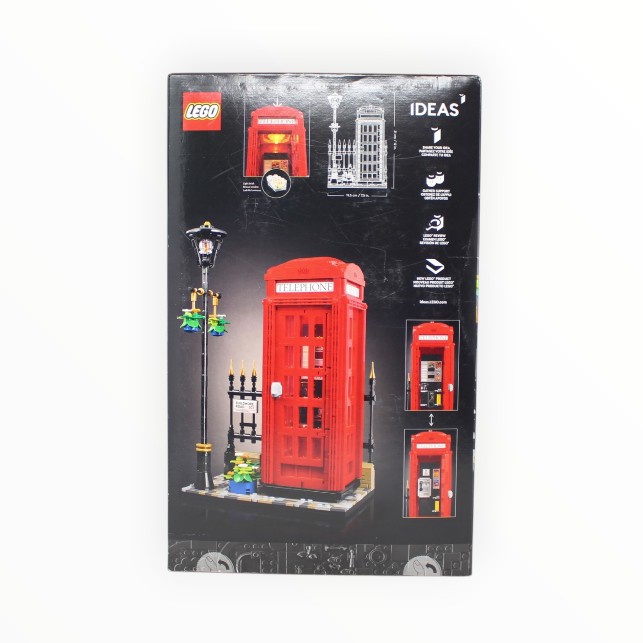 Retired Set 21347 LEGO Ideas Red London Telephone Box