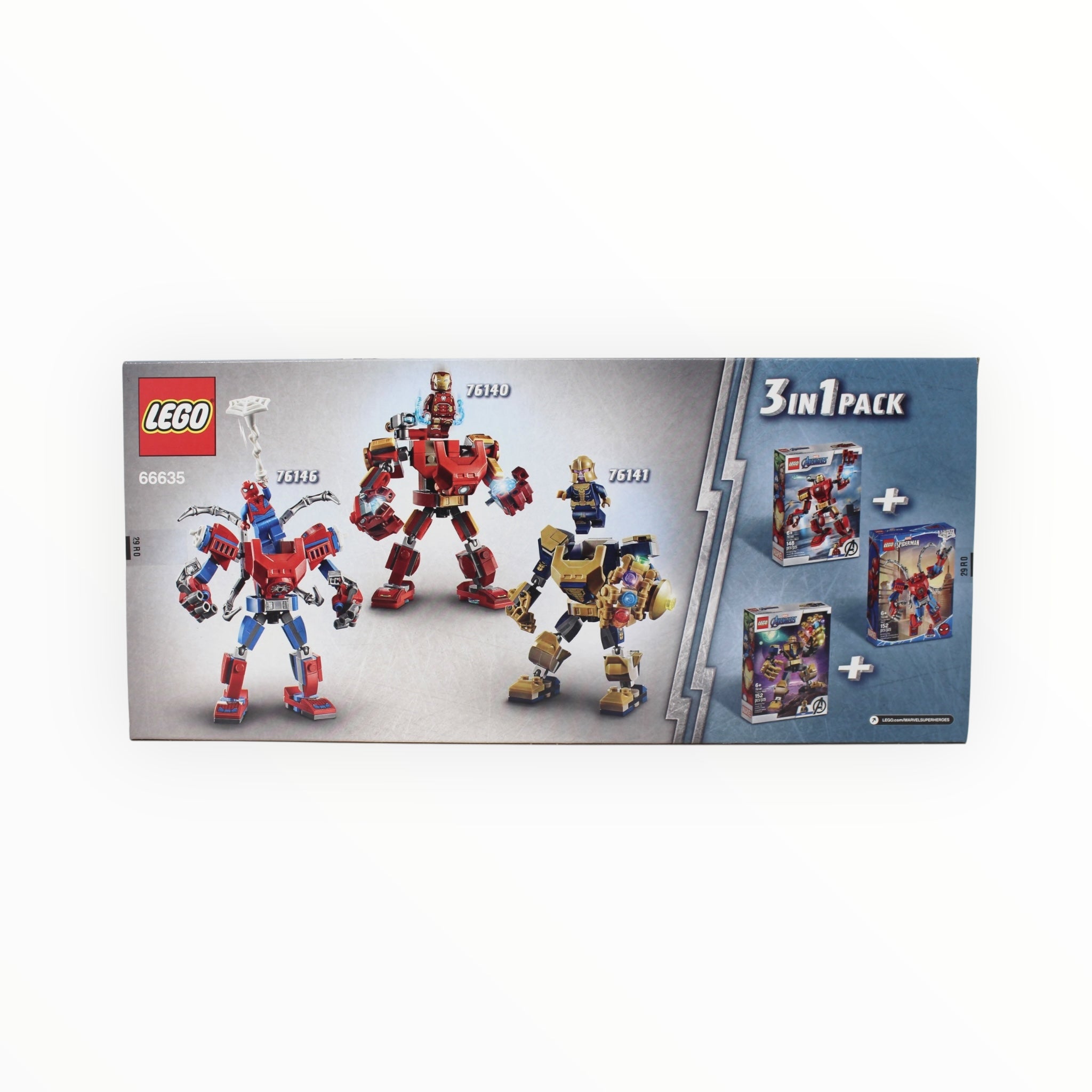 Retired Set 66635 Marvel Super mech pack (Set # 76140, 76141, 76146)