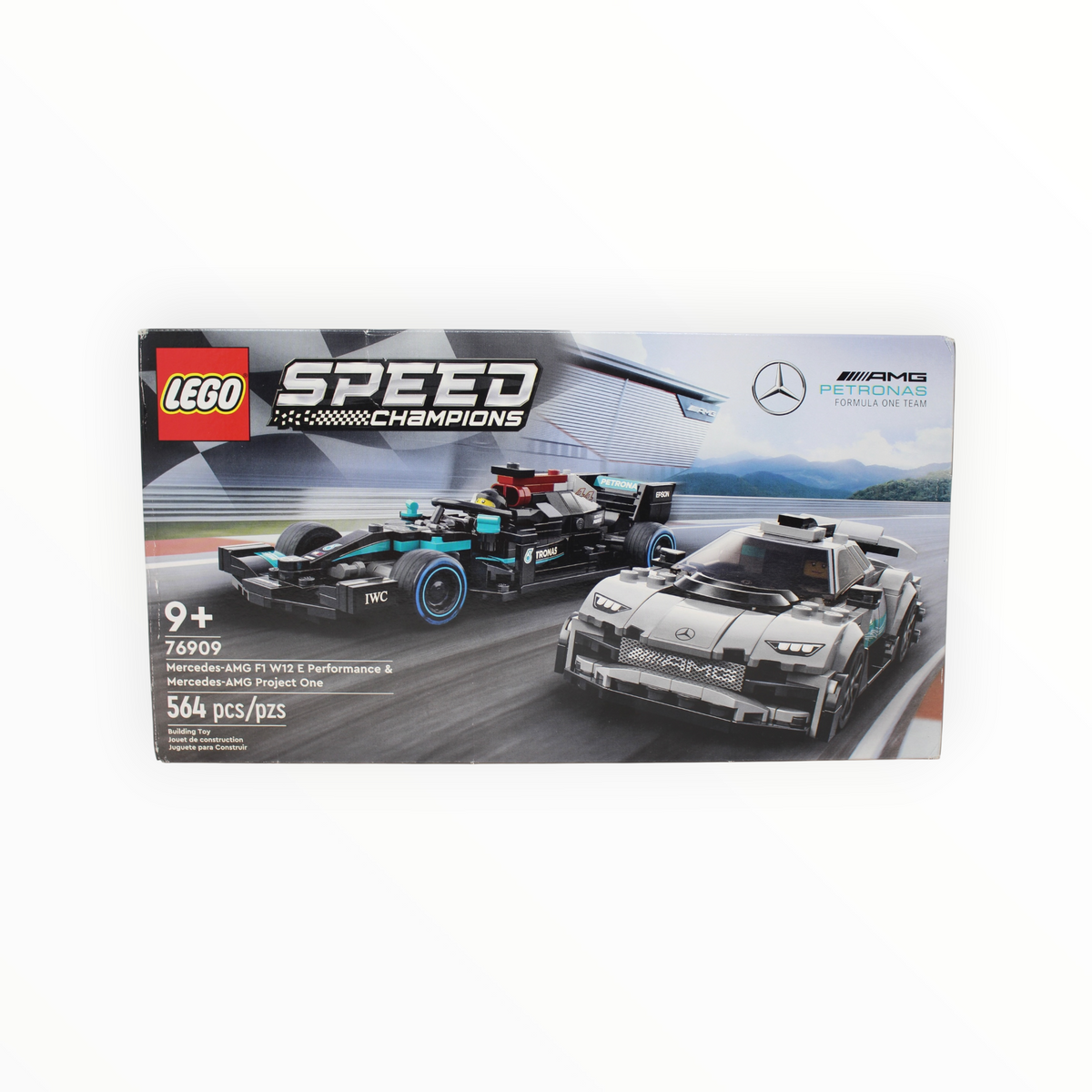 Retired Set 76909 Speed Champions Mercedes-AMG F1 W12 E Performance & Mercedes-AMG Project One (slight box damage)