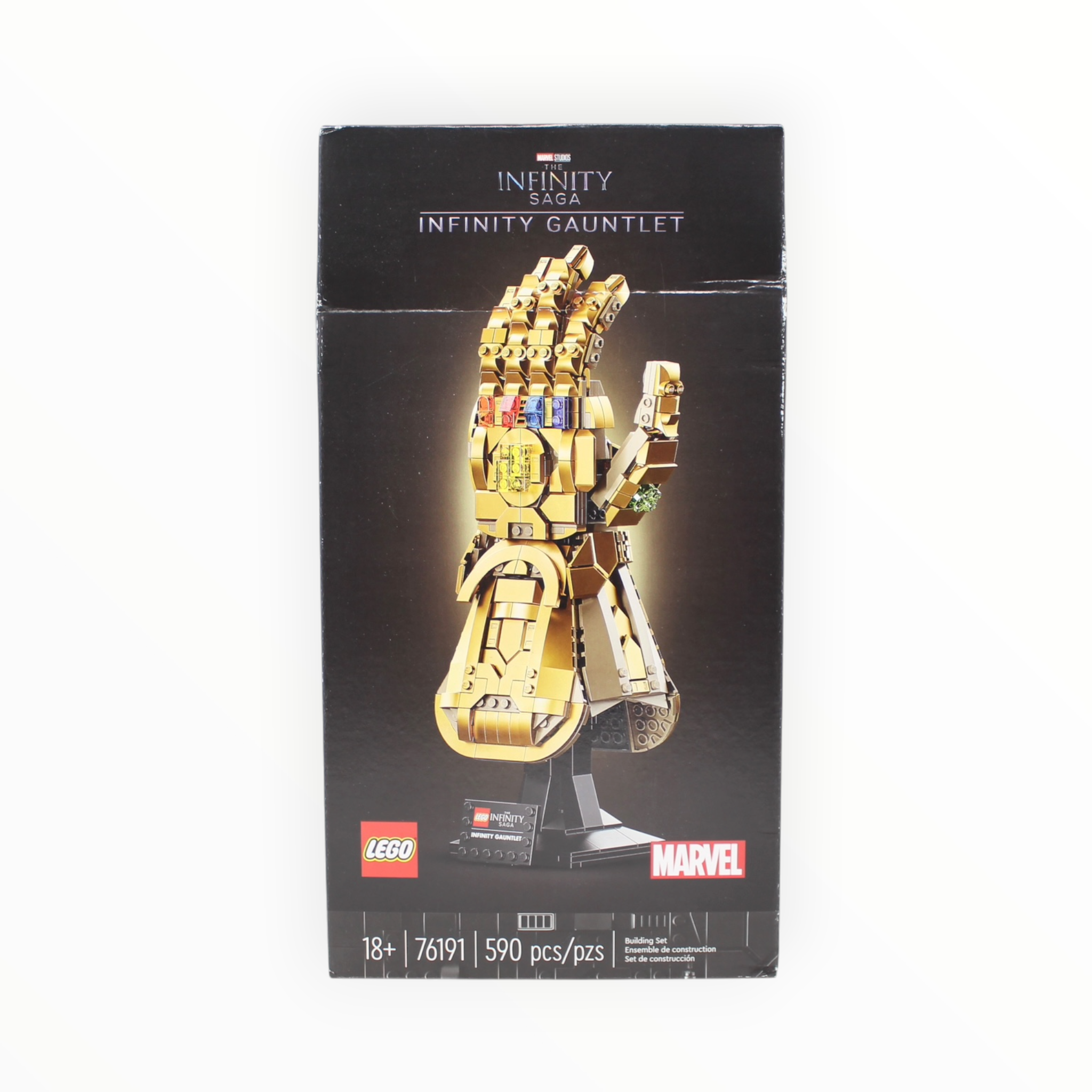 Retired Set 76191 The Infinity Saga Infinity Gauntlet (some box damage)