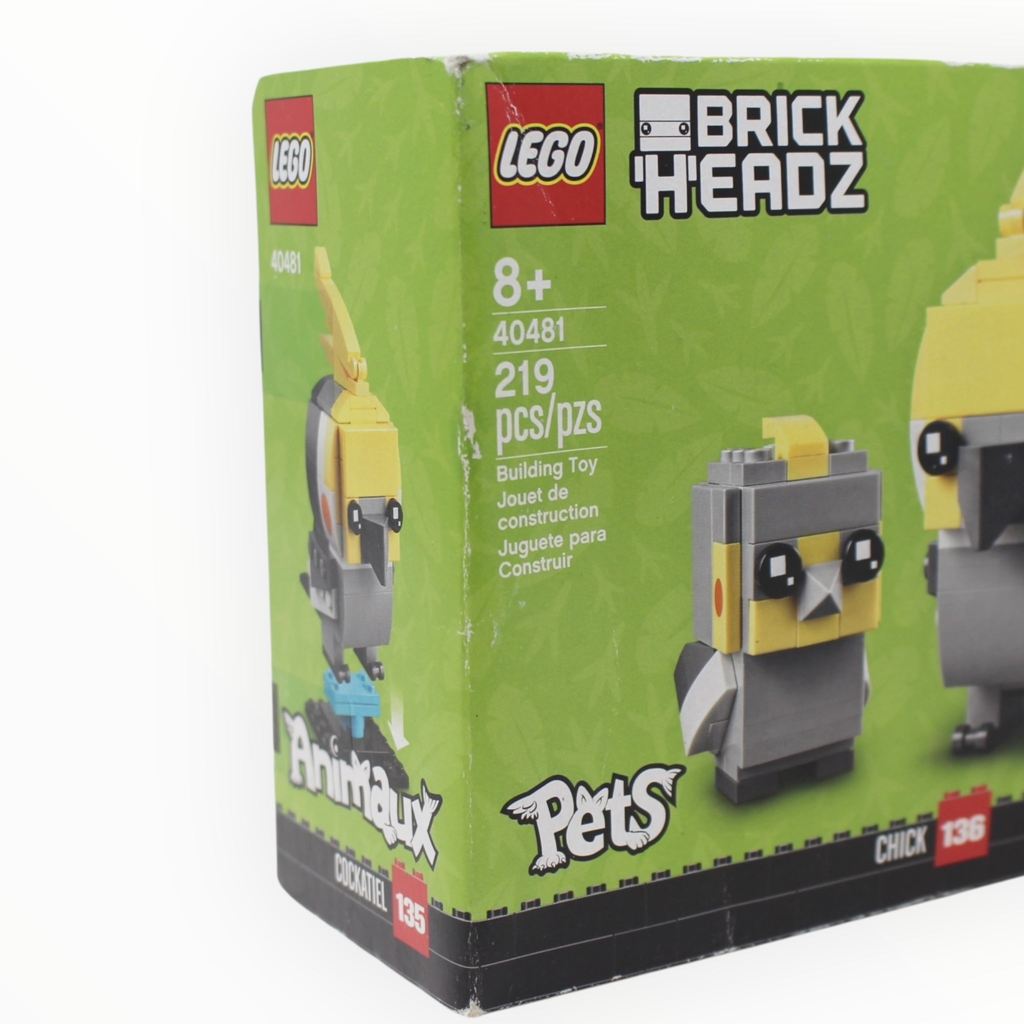 Retired Set 40481 BrickHeadz Cockatiel & Chick (slight box damage)