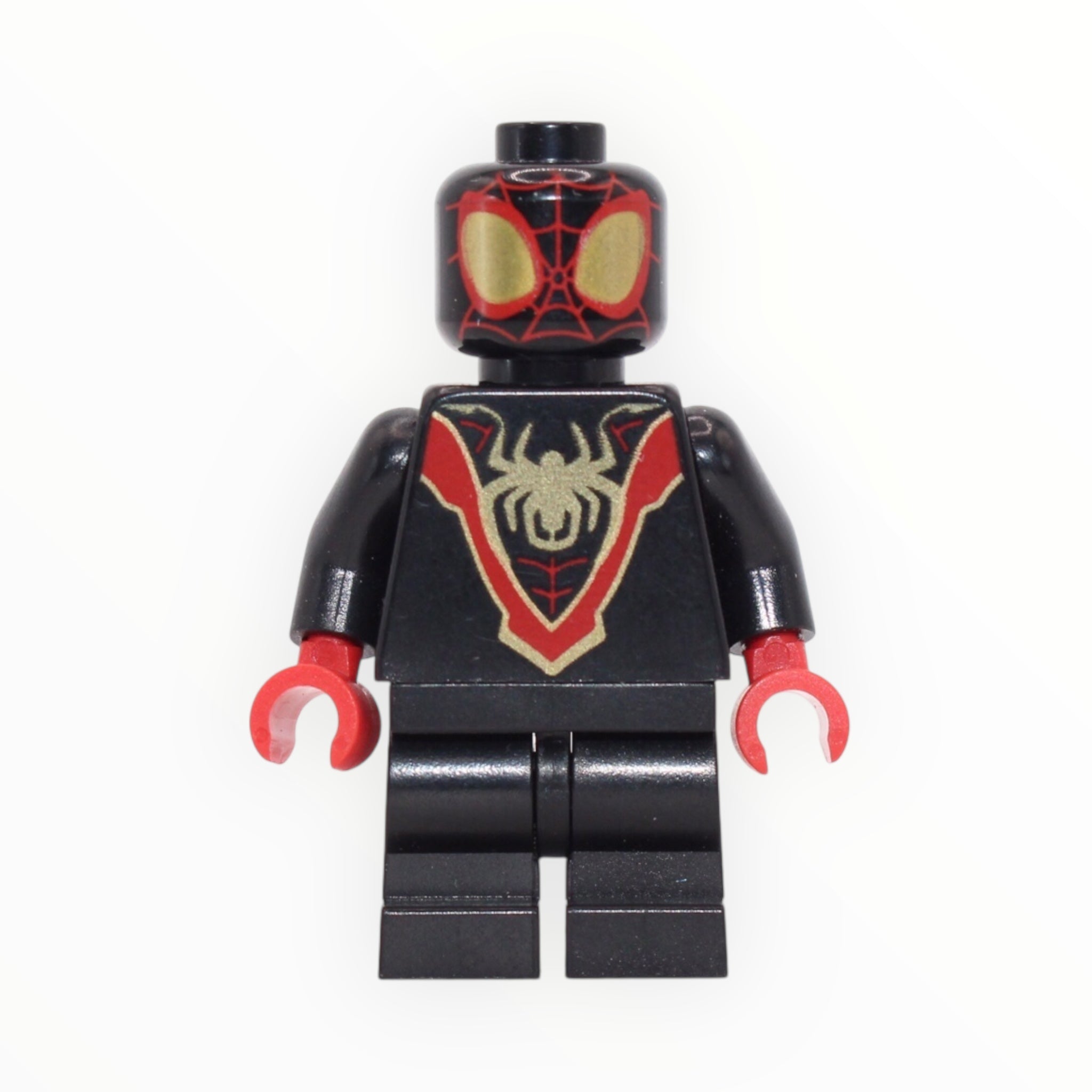 Spider-Man Miles Morales (gold logo and eyes, medium legs)