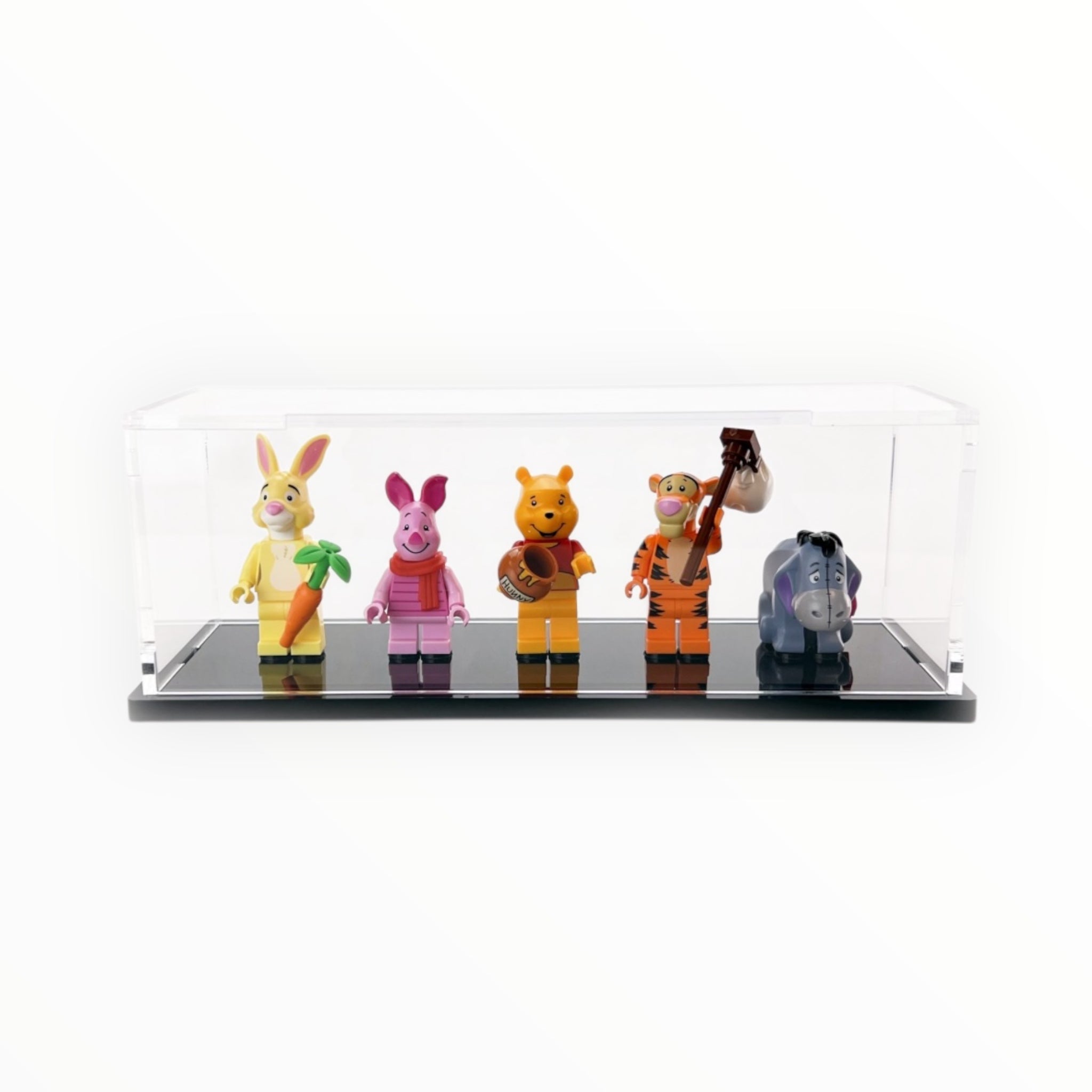 Tricked Out Bricks Minifigure Display Case (5 figures, clear base)