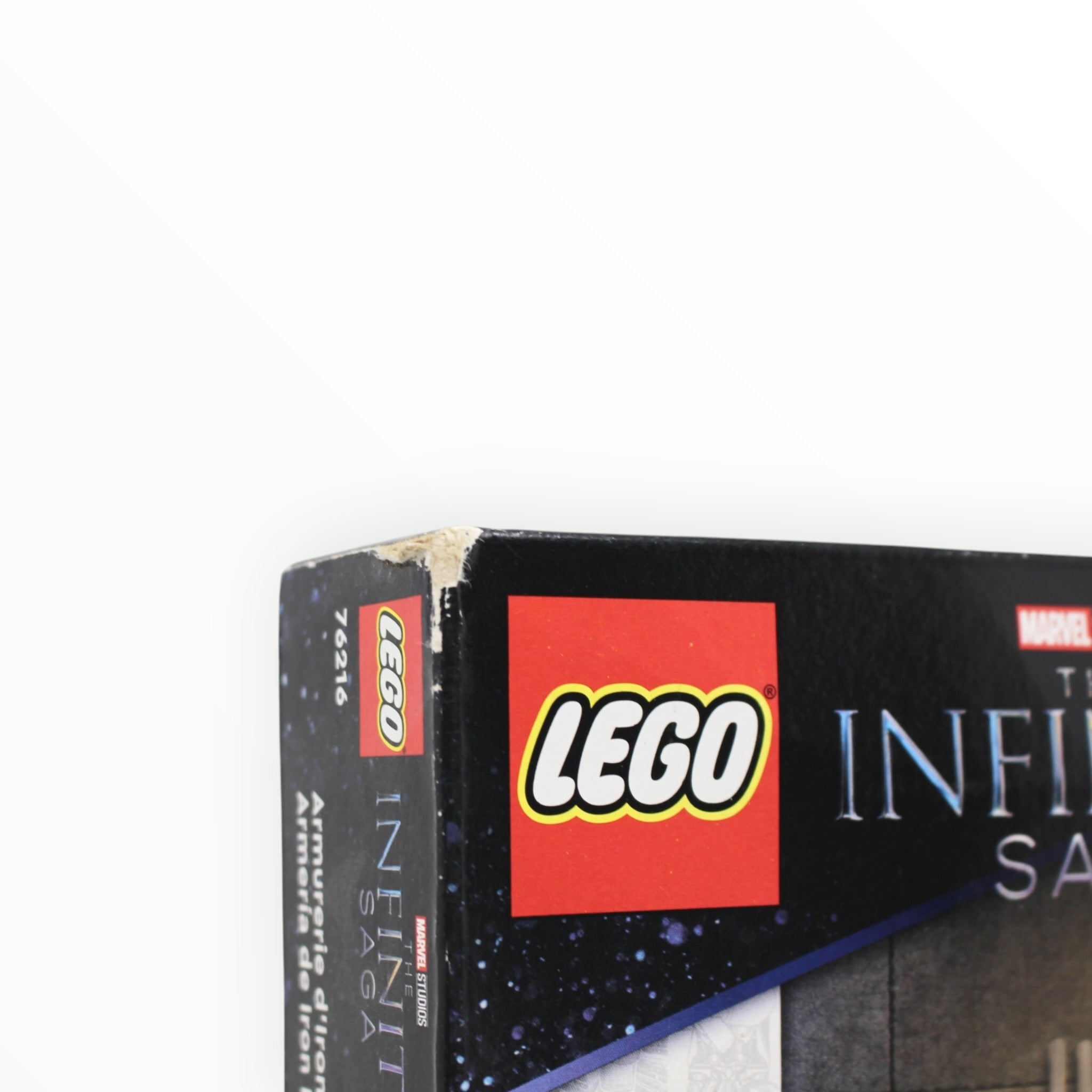 Retired Set 76216 Infinity Saga Iron Man Armory (damaged box)