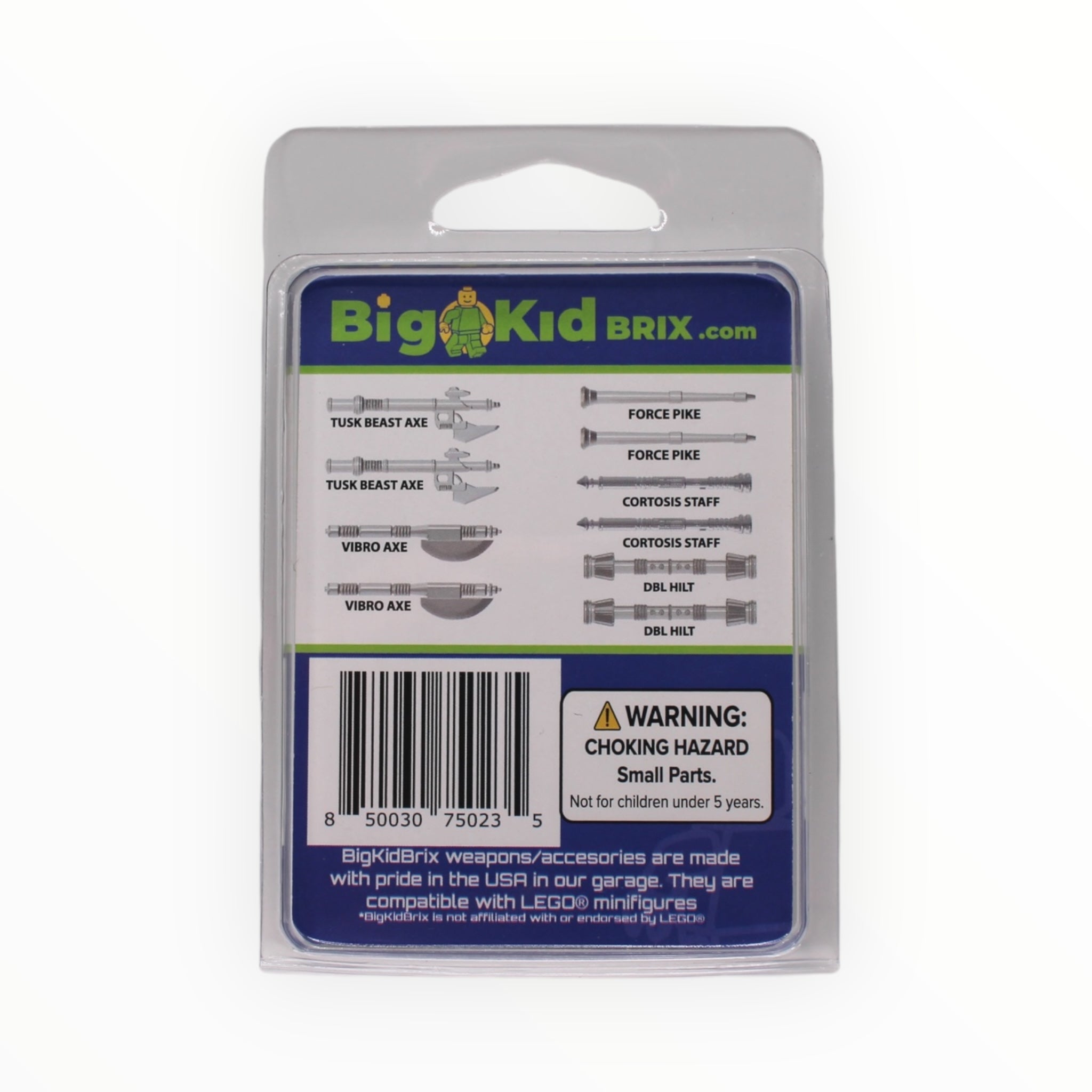 BigKidBrix Royal Guard Weapons - Metallic