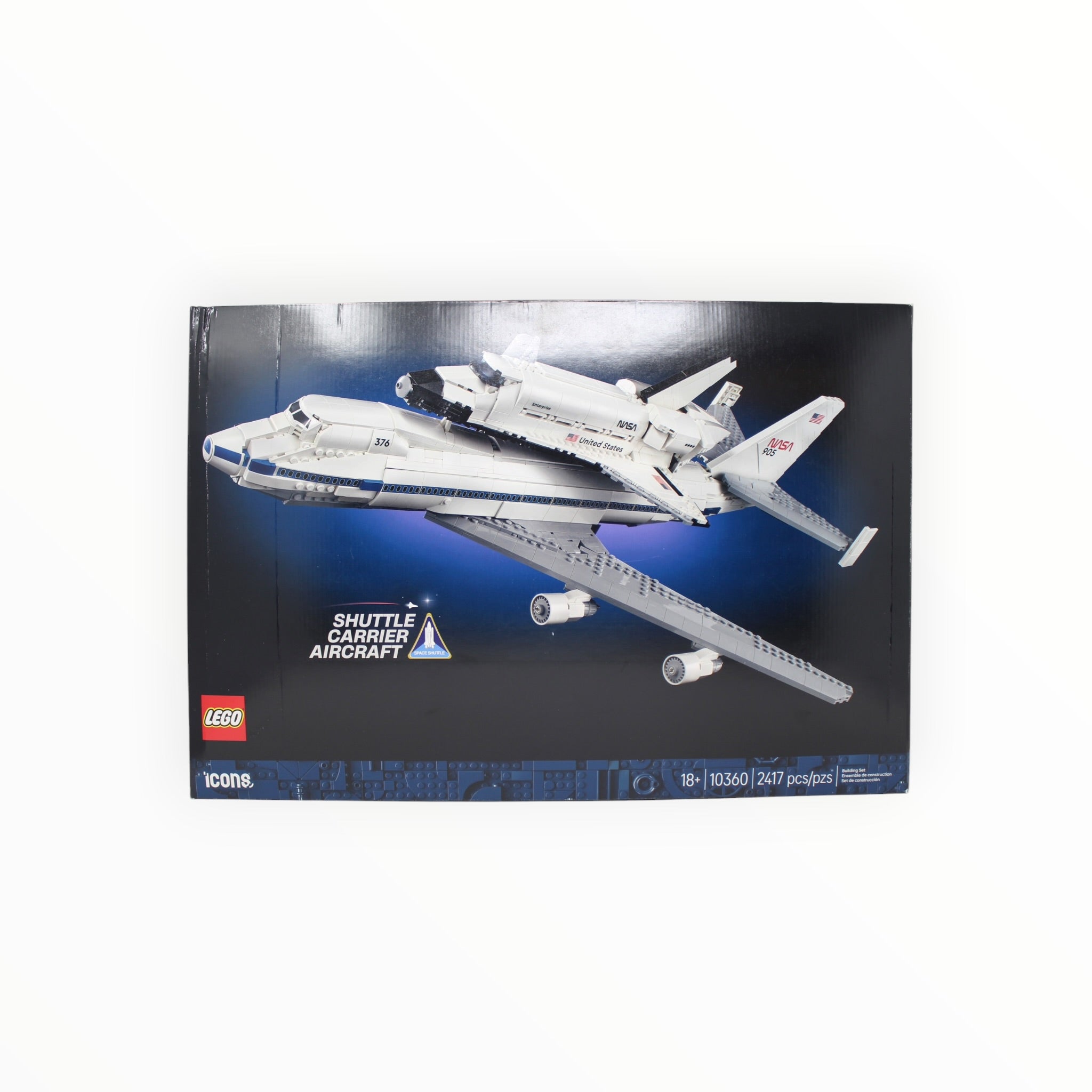 Certified Used Set 10360 Icons Shuttle Carrier Aircraft (open box, sealed bags)
