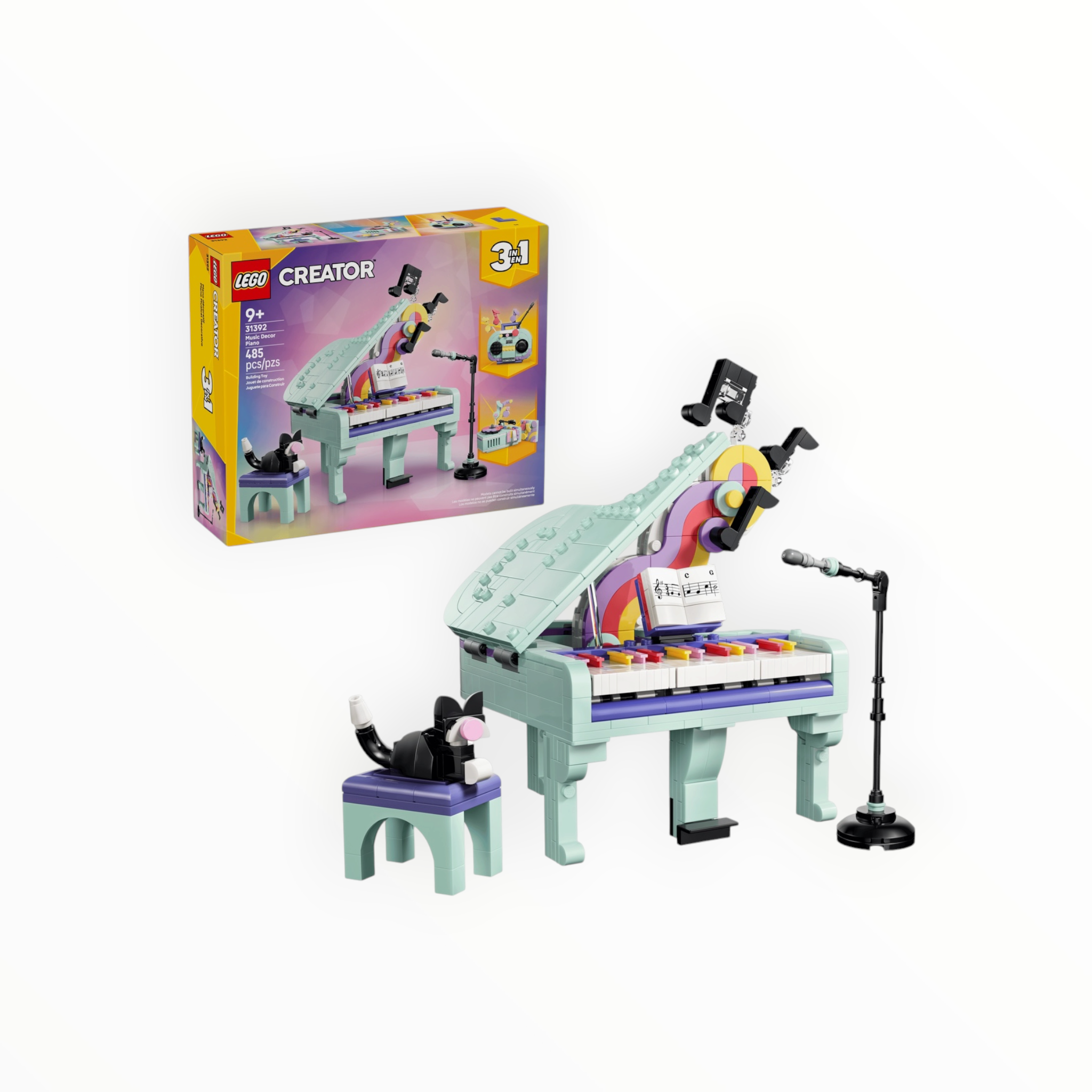 31392 Creator Music Decor Piano with Cat