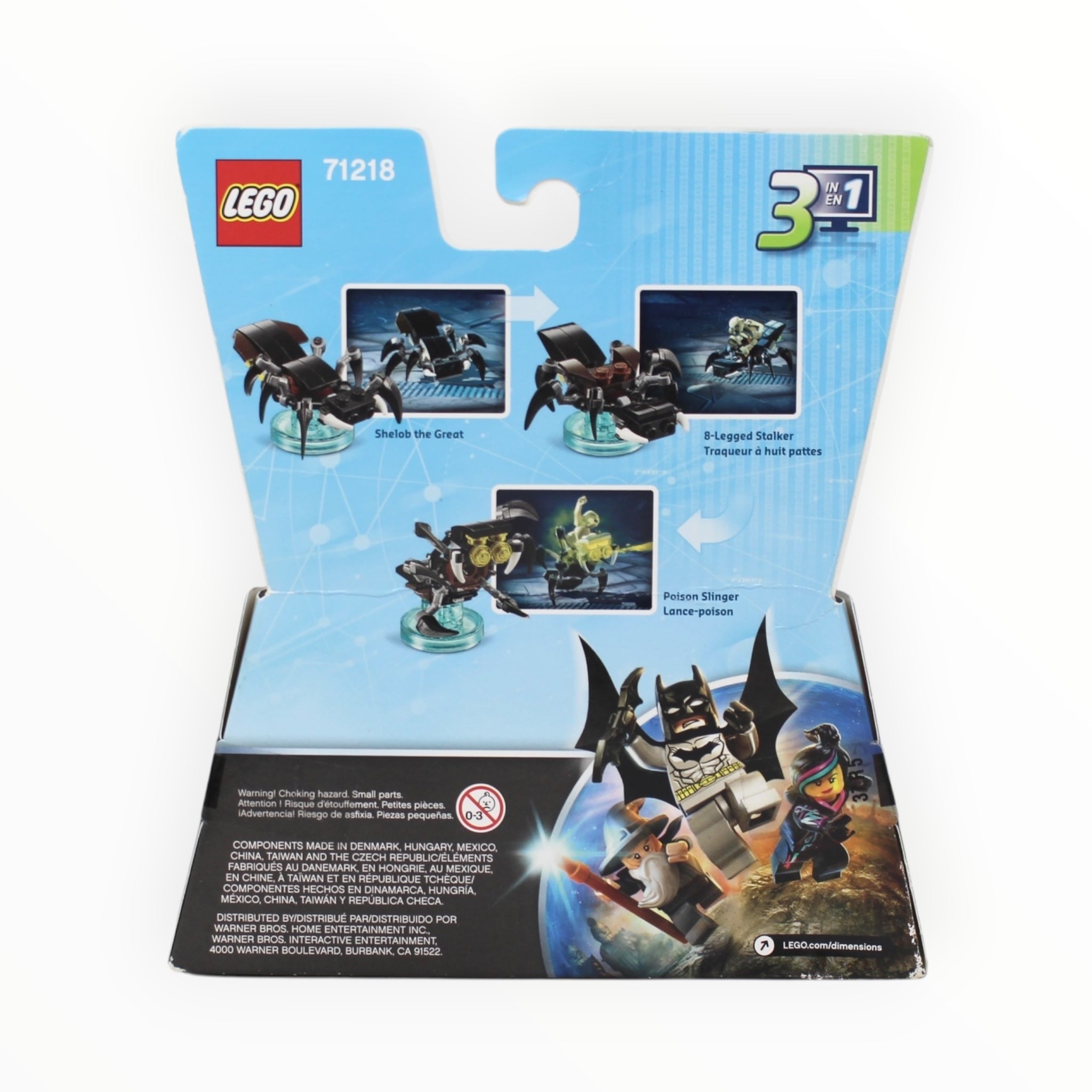 Retired Set 71218 Dimensions The Lord of the Rings Gollum and Shelob the Great (slightly damaged box)