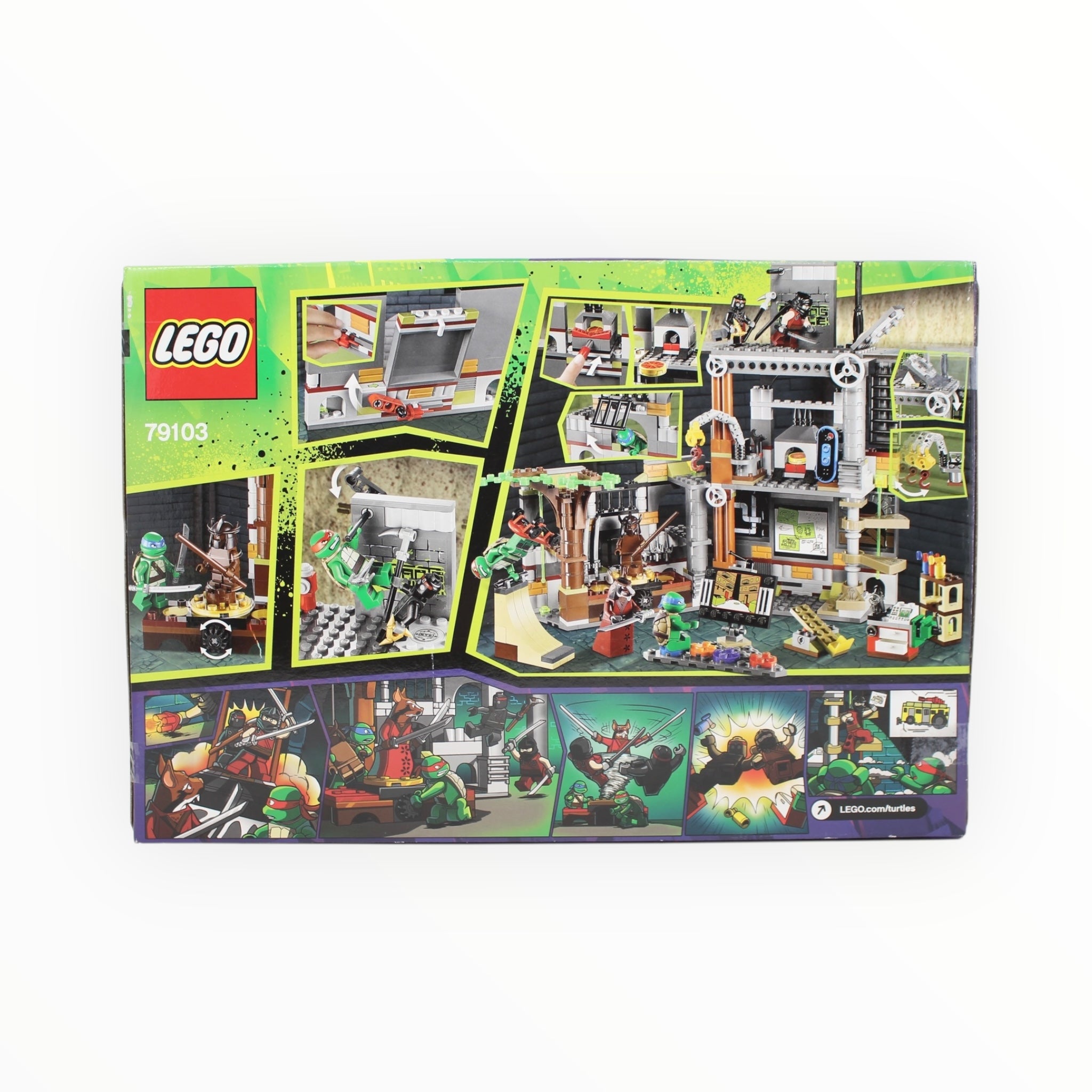 Certified Used Set 79103 Teenage Mutant Ninja Turtles Turtle Lair Attack (open box, sealed bags)