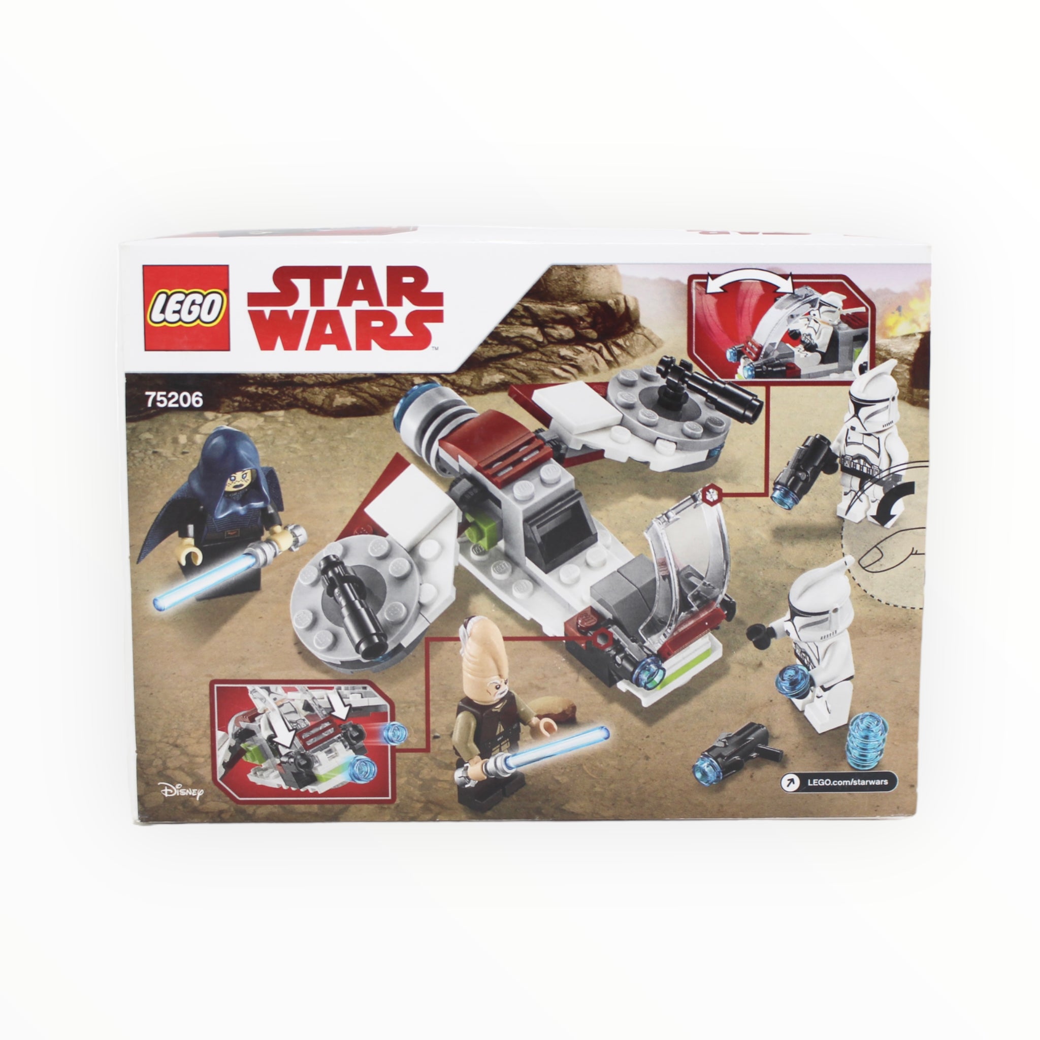 Retired Set 75206 Star Wars Jedi and Clone Troopers Battle Pack