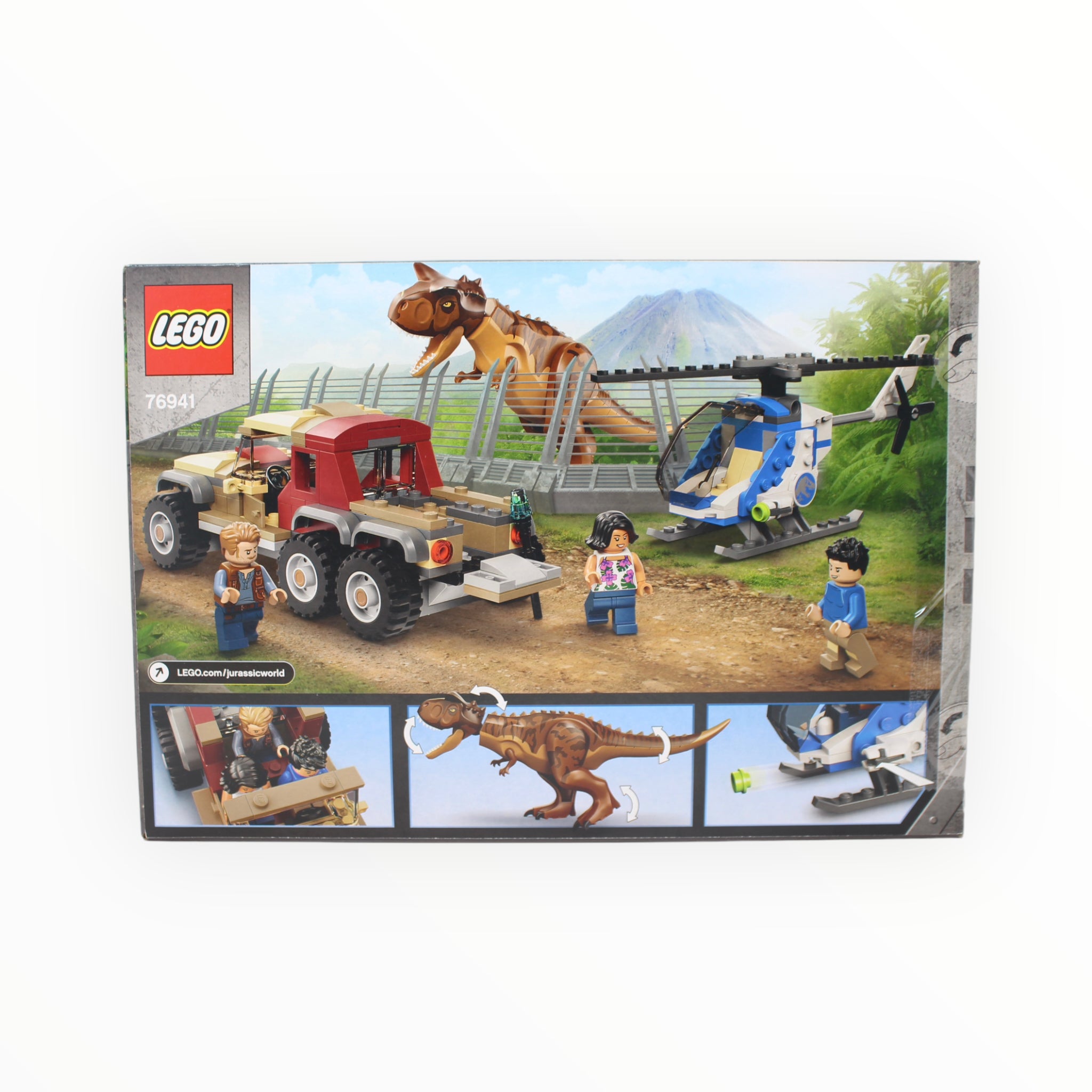 Certified Used Set 76941 Jurassic World Carnotaurus Dinosaur Chase
