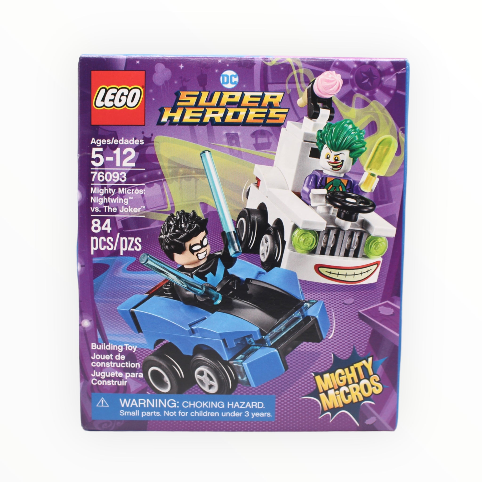 Retired Set 76093 DC Super Heroes Mighty Micros: Nightwing vs. The Joker