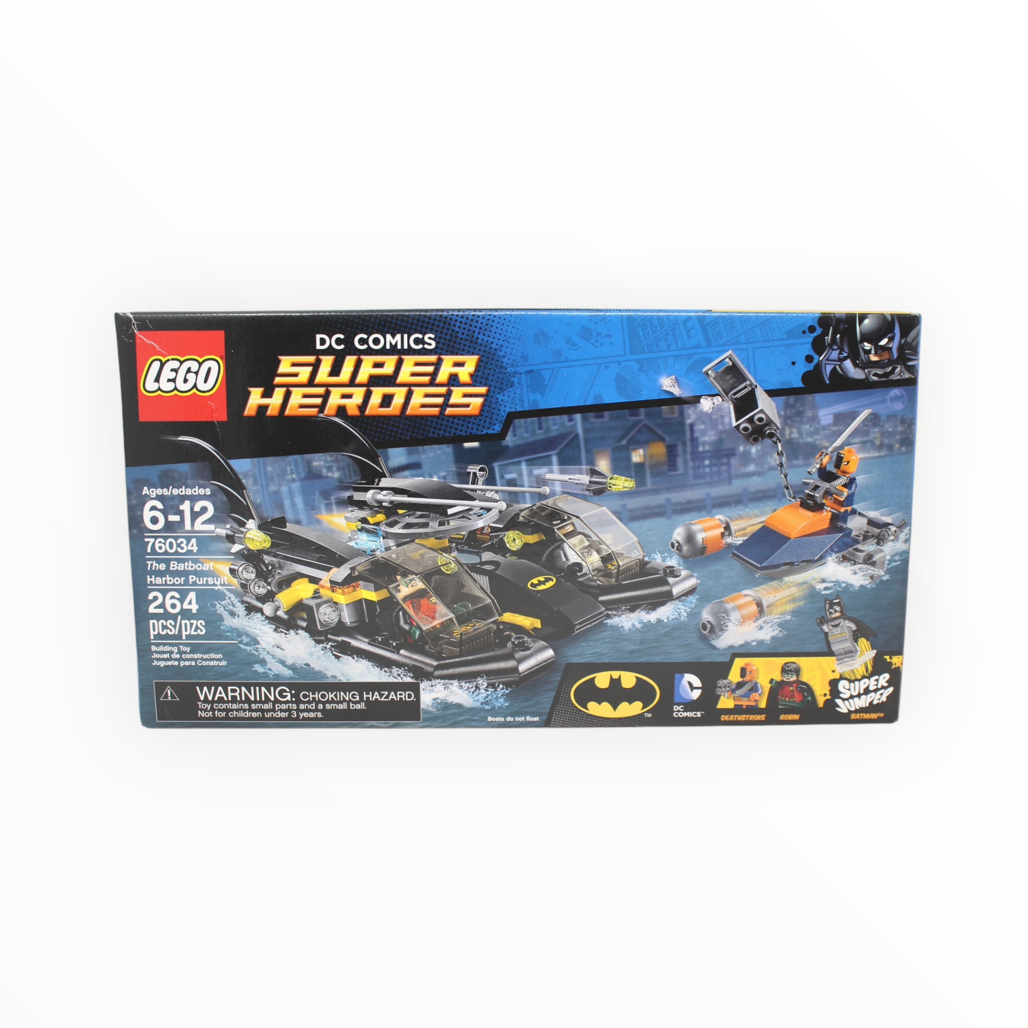 Retired Set 76034 DC Super Heroes The Batboat Harbor Pursuit