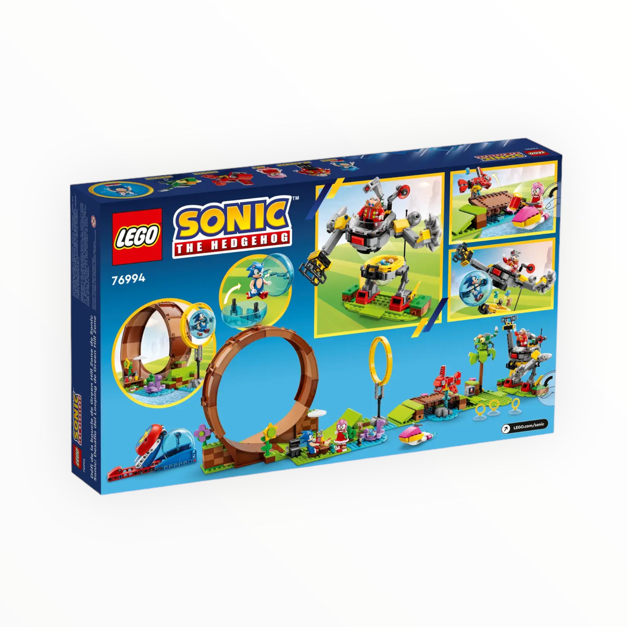 LEGO Sonic the Hedgehog Sonic’s Green Hill Zone Loop Challenge 76994  Building Toy Set, Sonic Adventure Toy with 9 Sonic and Friends Characters,  Fun