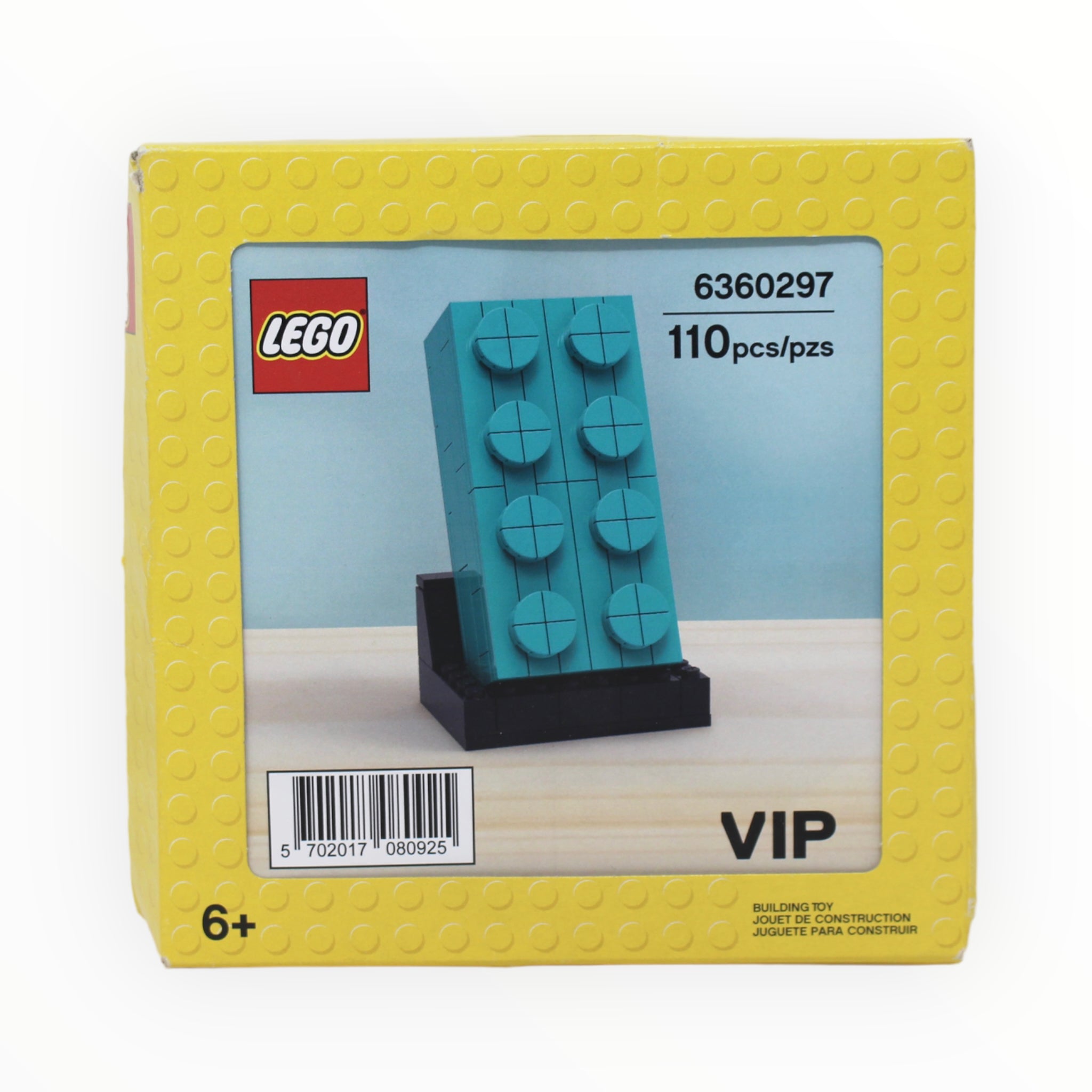 Retired Set 6360297 LEGO Buildable 2 x 4 Dark Turquoise Brick (damaged box)