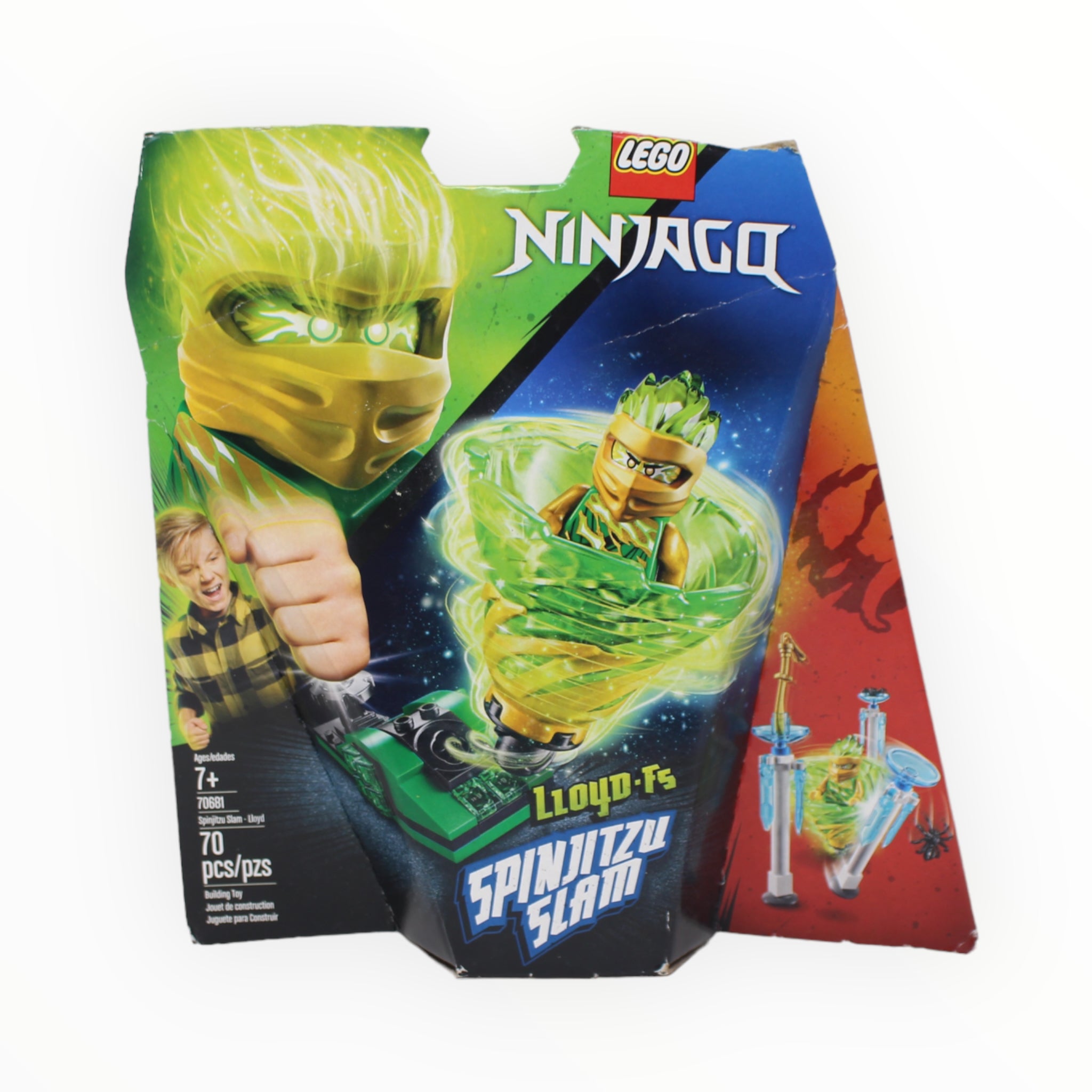 Retired Set 70681 Ninjago Spinjitzu Slam - Lloyd (damaged box)