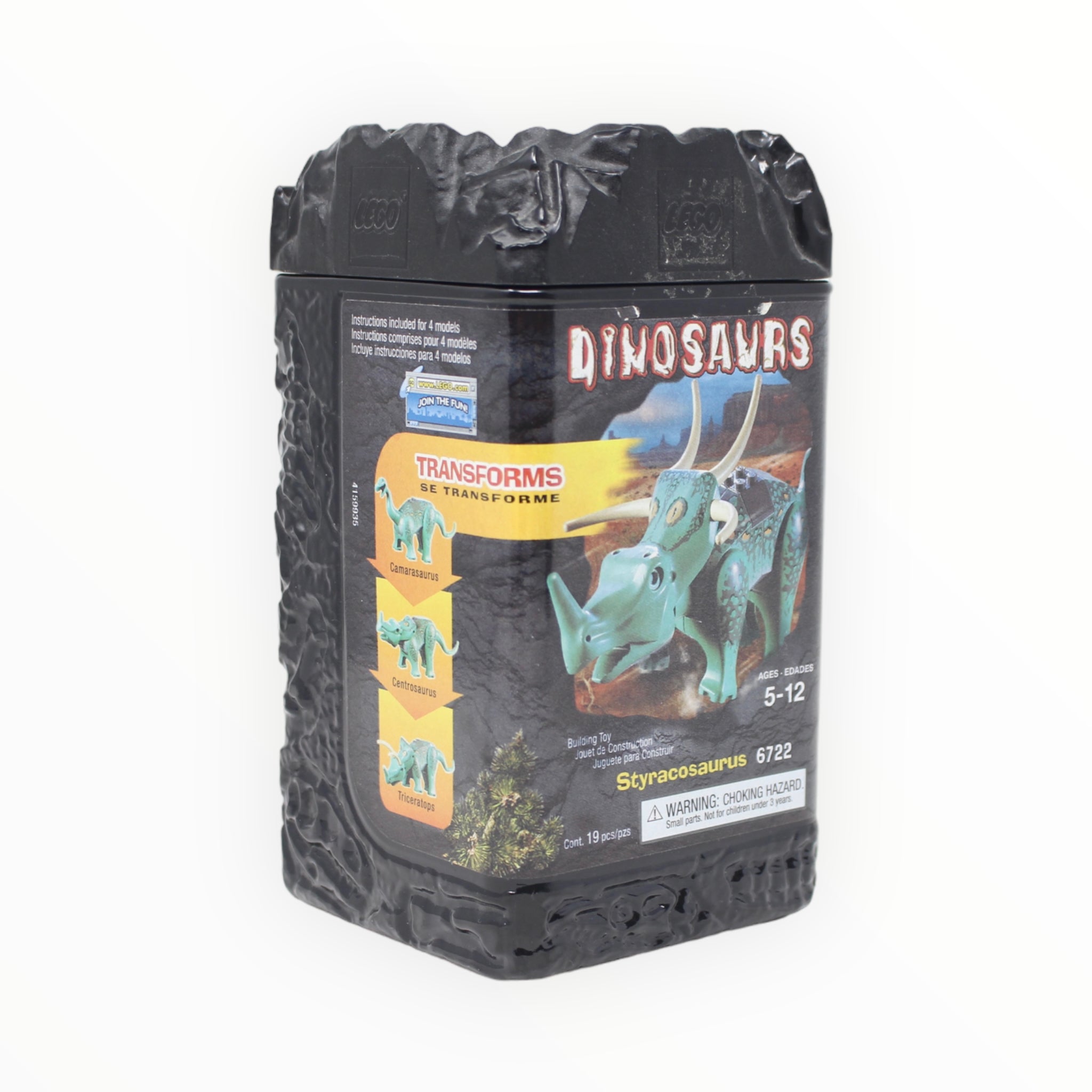 Certified Used Set 6722 Dinosaurs Styracosaurus