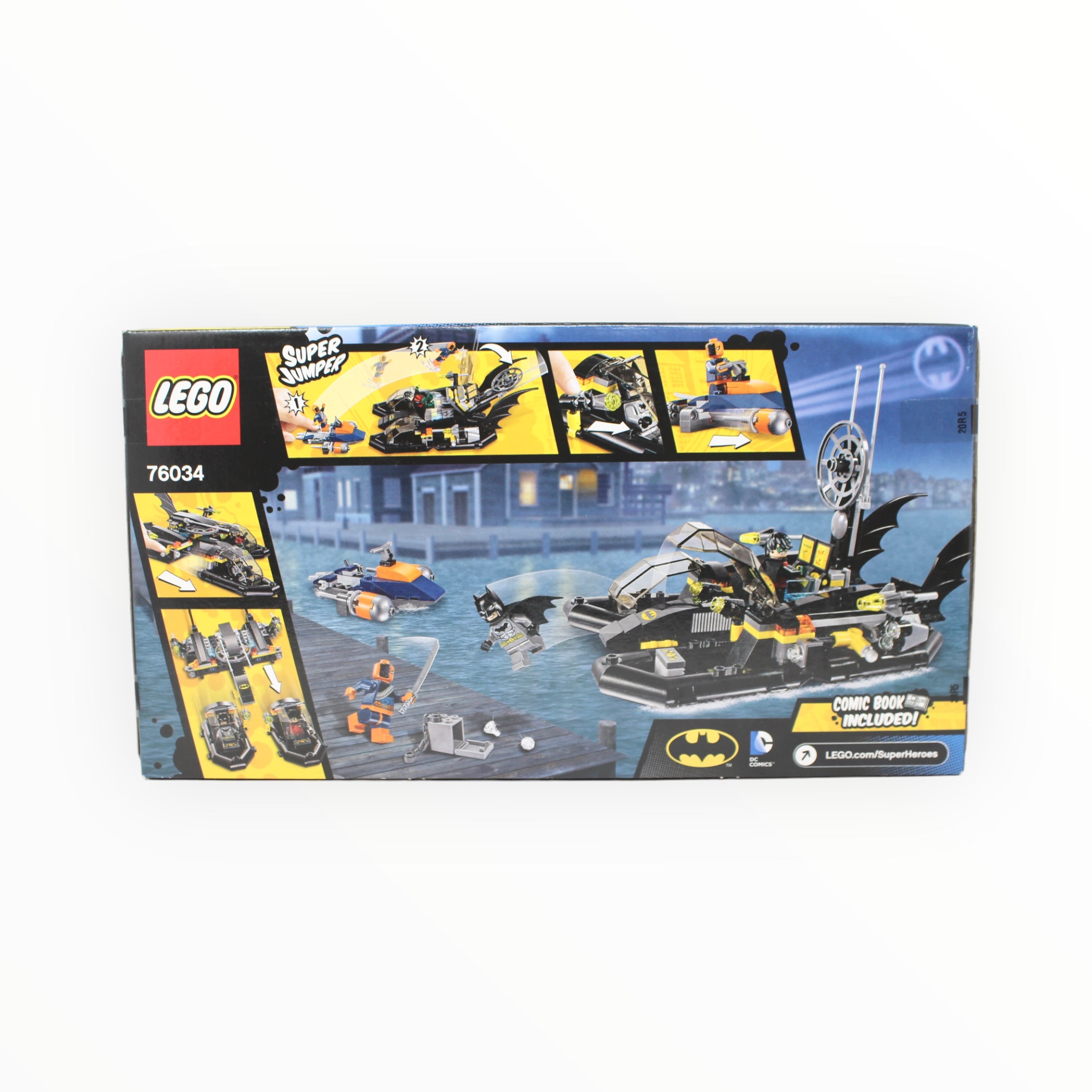 Retired Set 76034 DC Super Heroes The Batboat Harbor Pursuit