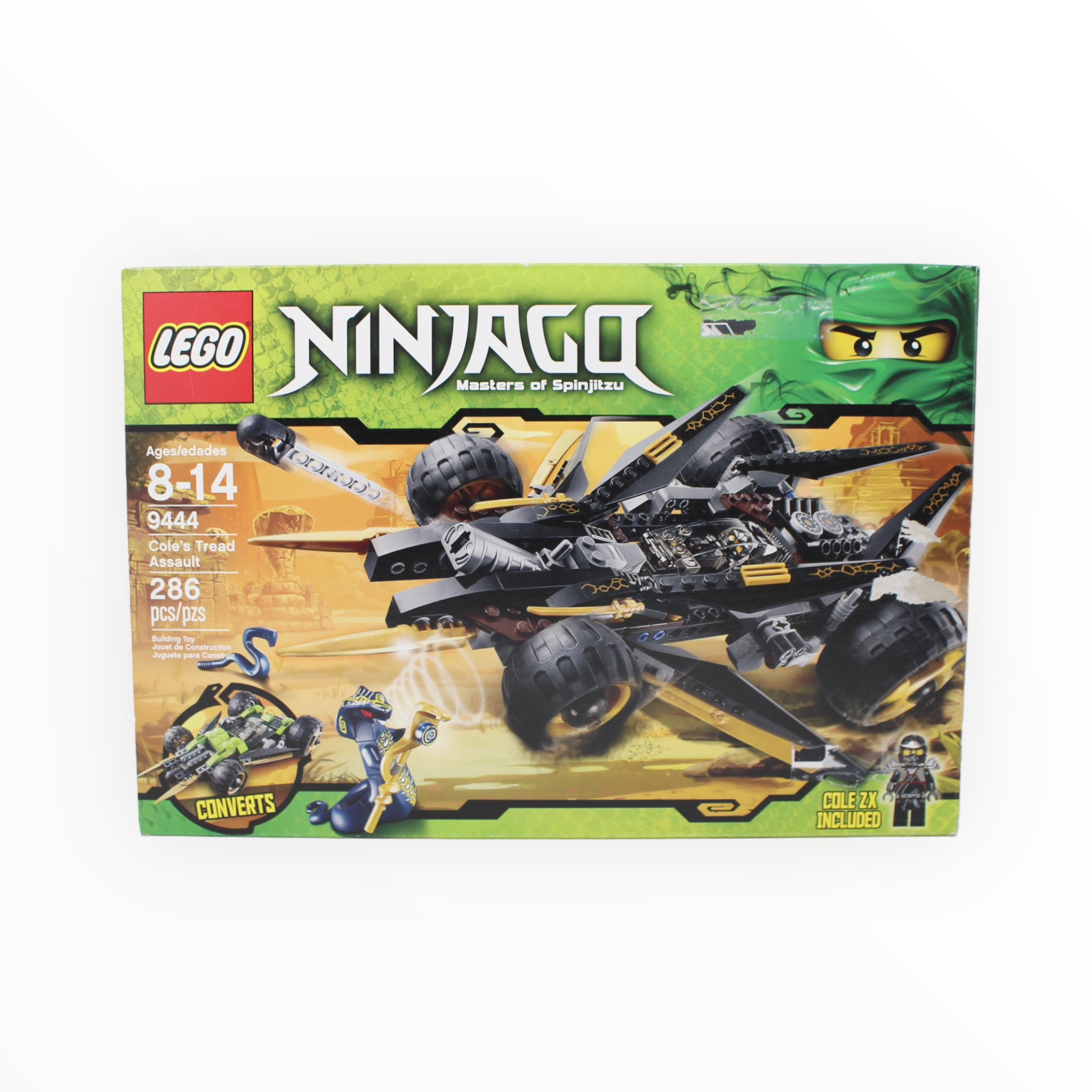 Certified Used Set 9444 Ninjago Cole’s Tread Assault