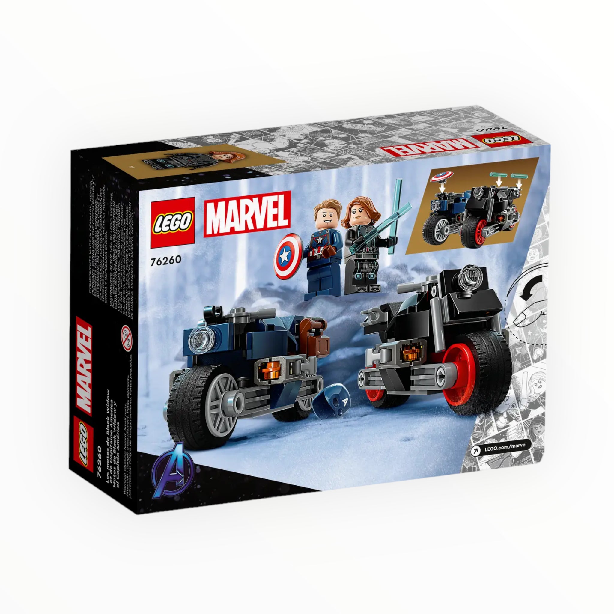 76260 Marvel Infinity Saga Black Widow & Captain America Motorcycles
