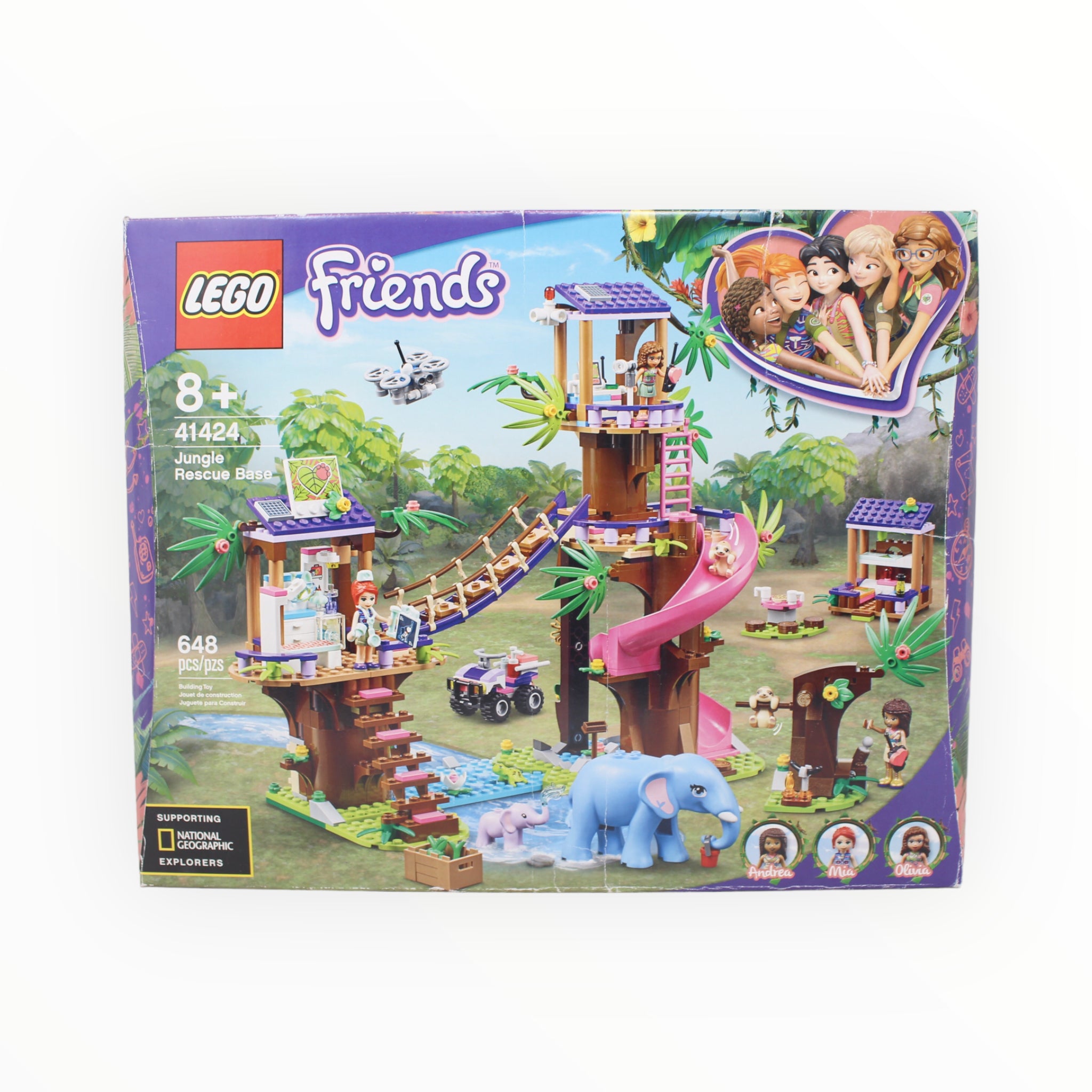 Certified Used Set 41424 Friends Jungle Rescue Base