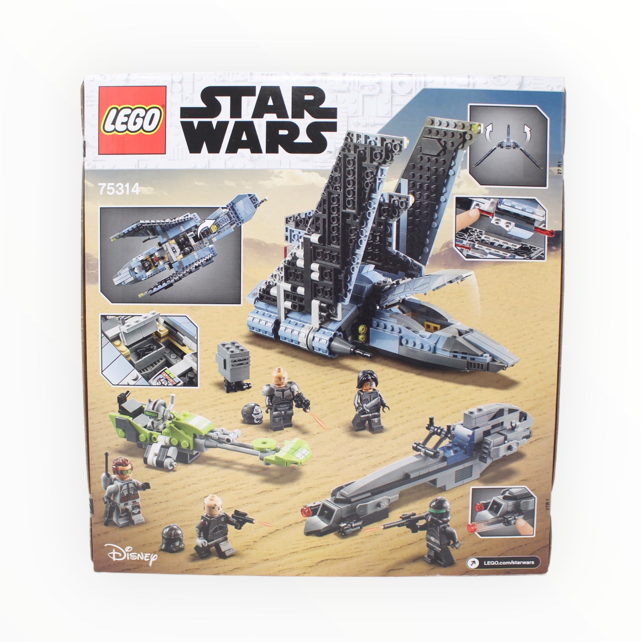 Retired Set 75314 Star Wars The Bad Batch Attack Shuttle