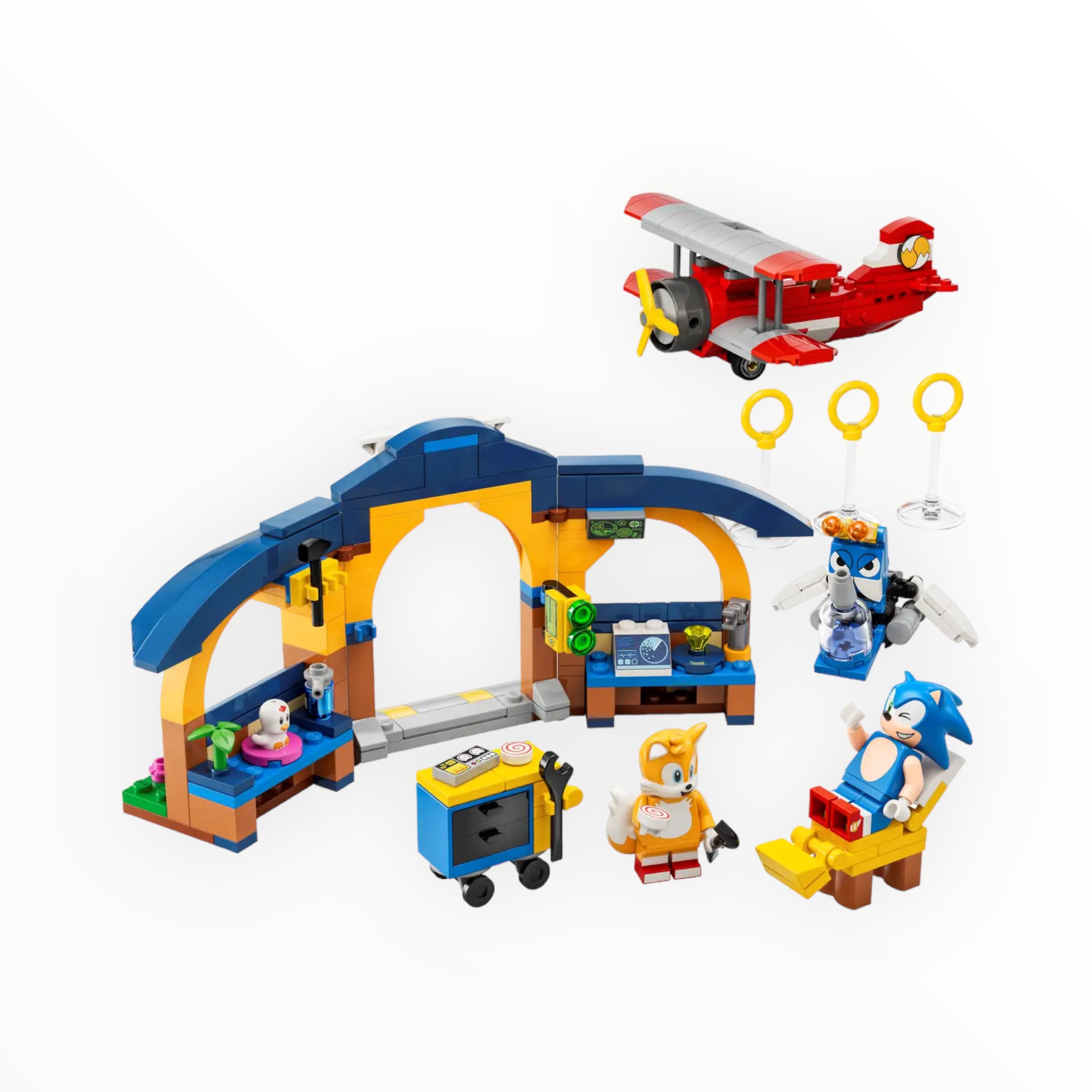 76991 Sonic the Hedgehog Tails’ Workshop and Tornado Plane