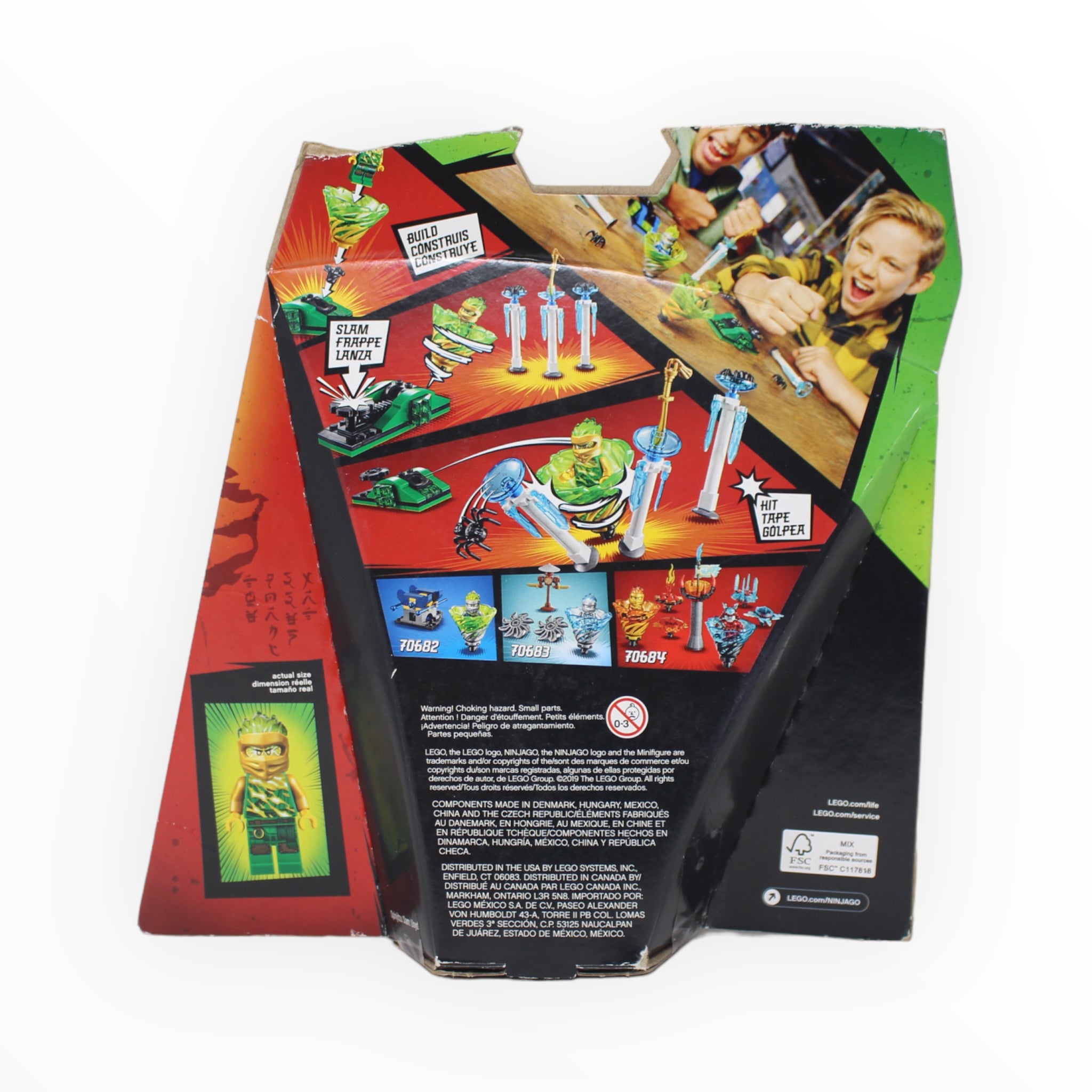 Retired Set 70681 Ninjago Spinjitzu Slam - Lloyd (damaged box)