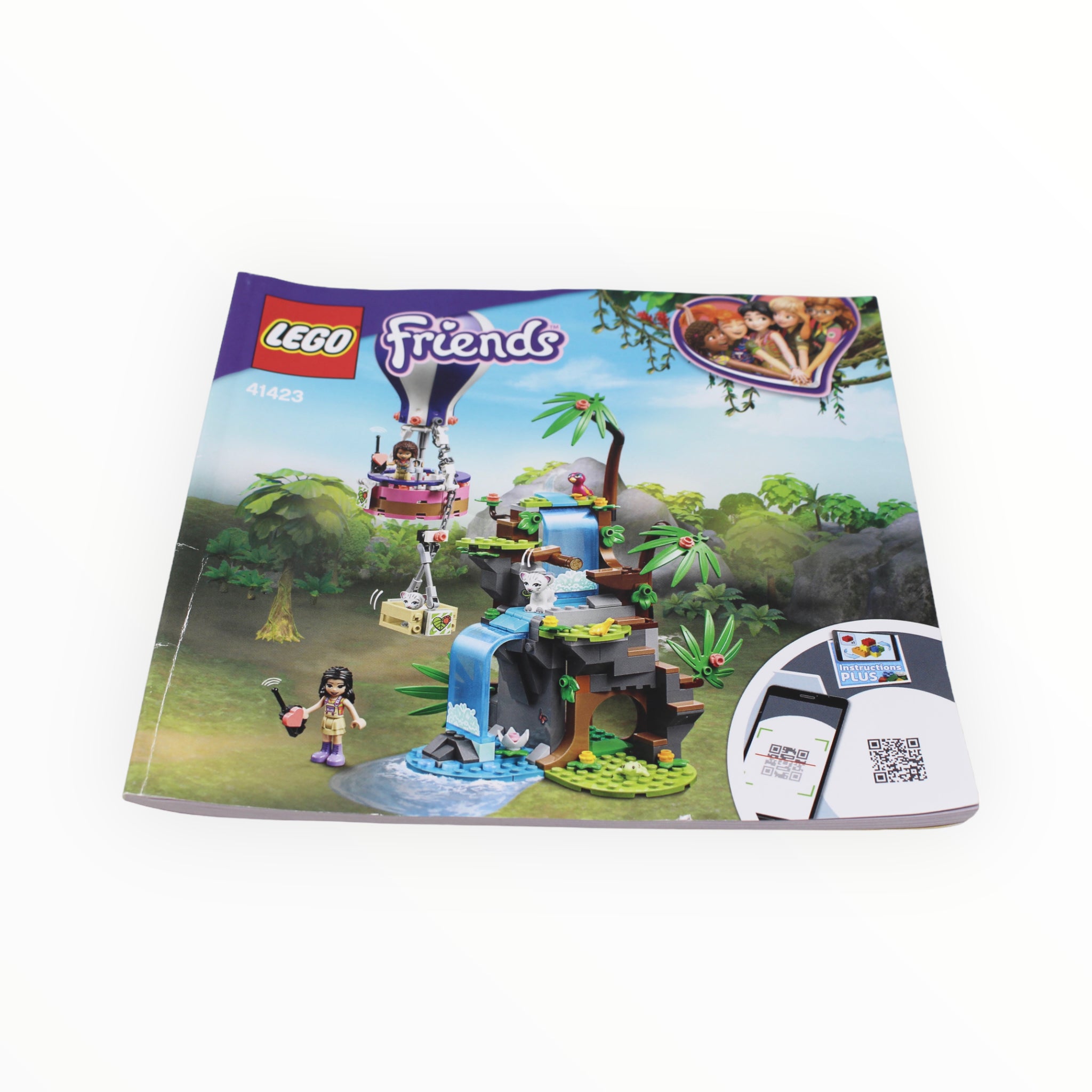 Used Set 41423 Friends Tiger Hot Air Balloon Jungle Rescue